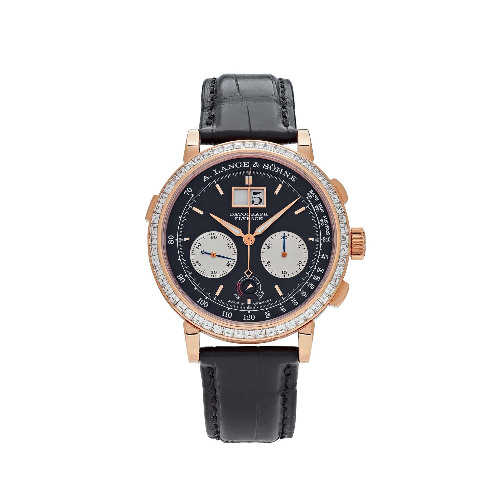 Datograph Flyback Rose Gold Baguette Bezel Black Dial Limited Edition
