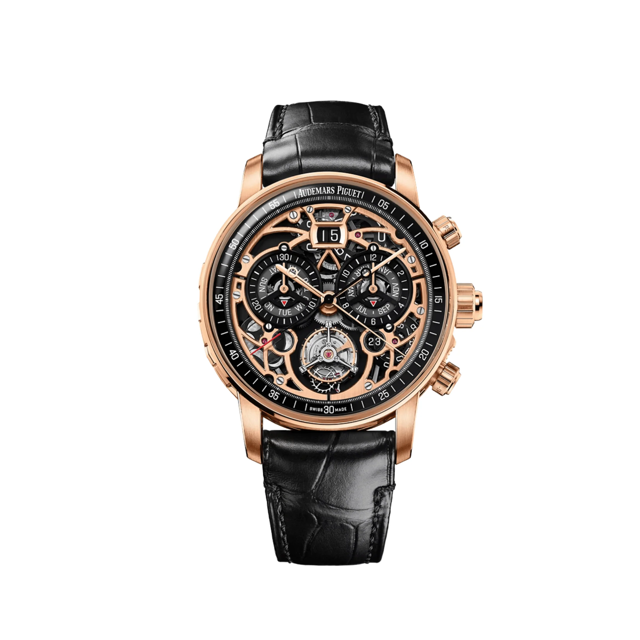 Code 11.59 Skeleton Rose Gold Dial