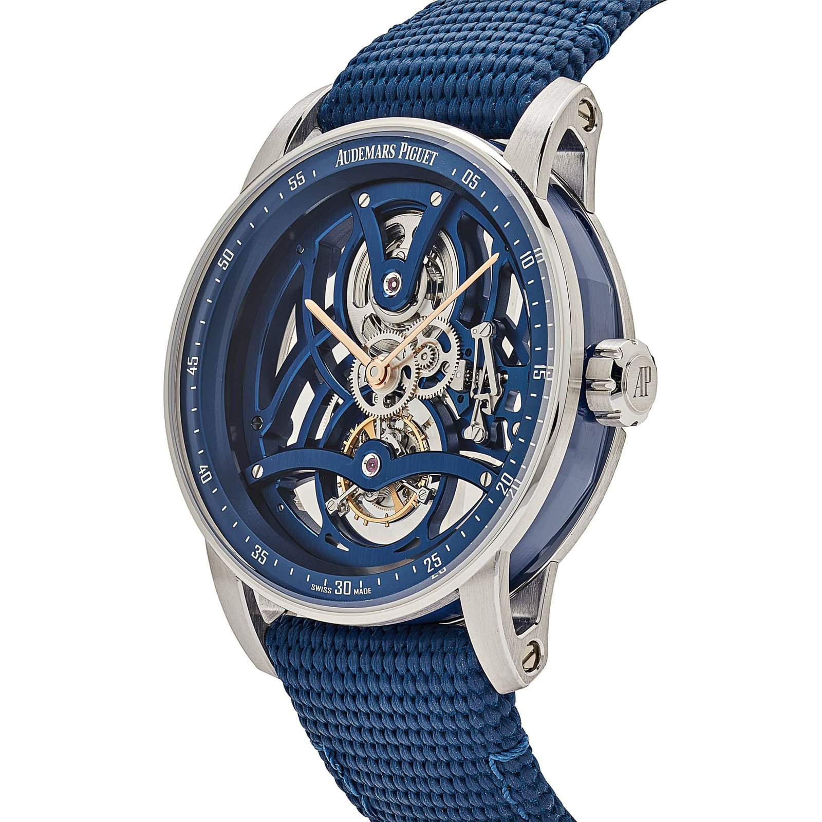 Code 11.59 Tourbillon Openworked White Gold Blue Ceramic Limited Edition 3 Code 11.59 Tourbillon Openworked White Gold Blue Ceramic Limited Edition - Image 3