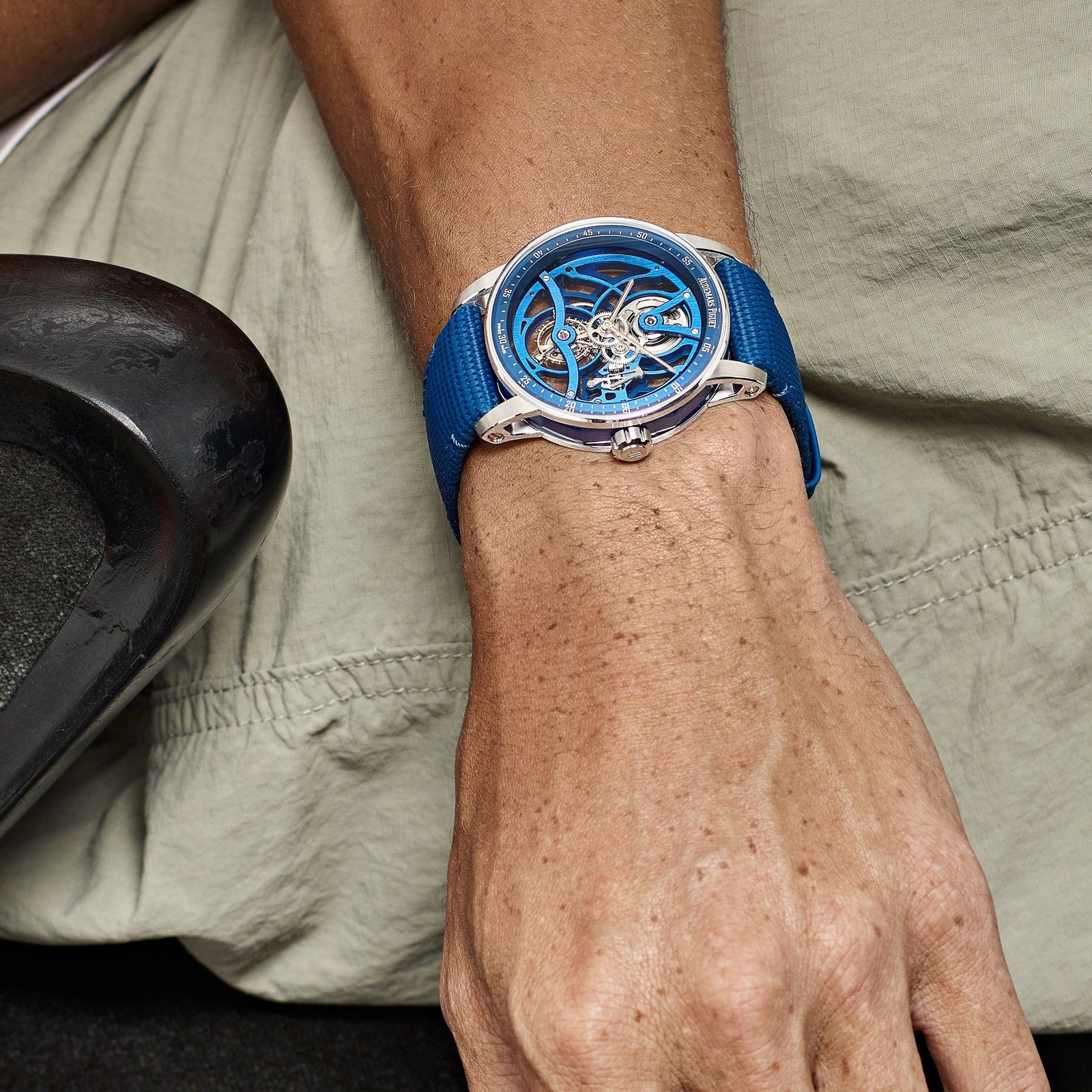 Code 11.59 Tourbillon Openworked White Gold Blue Ceramic Limited Edition 6 Code 11.59 Tourbillon Openworked White Gold Blue Ceramic Limited Edition - Image 6