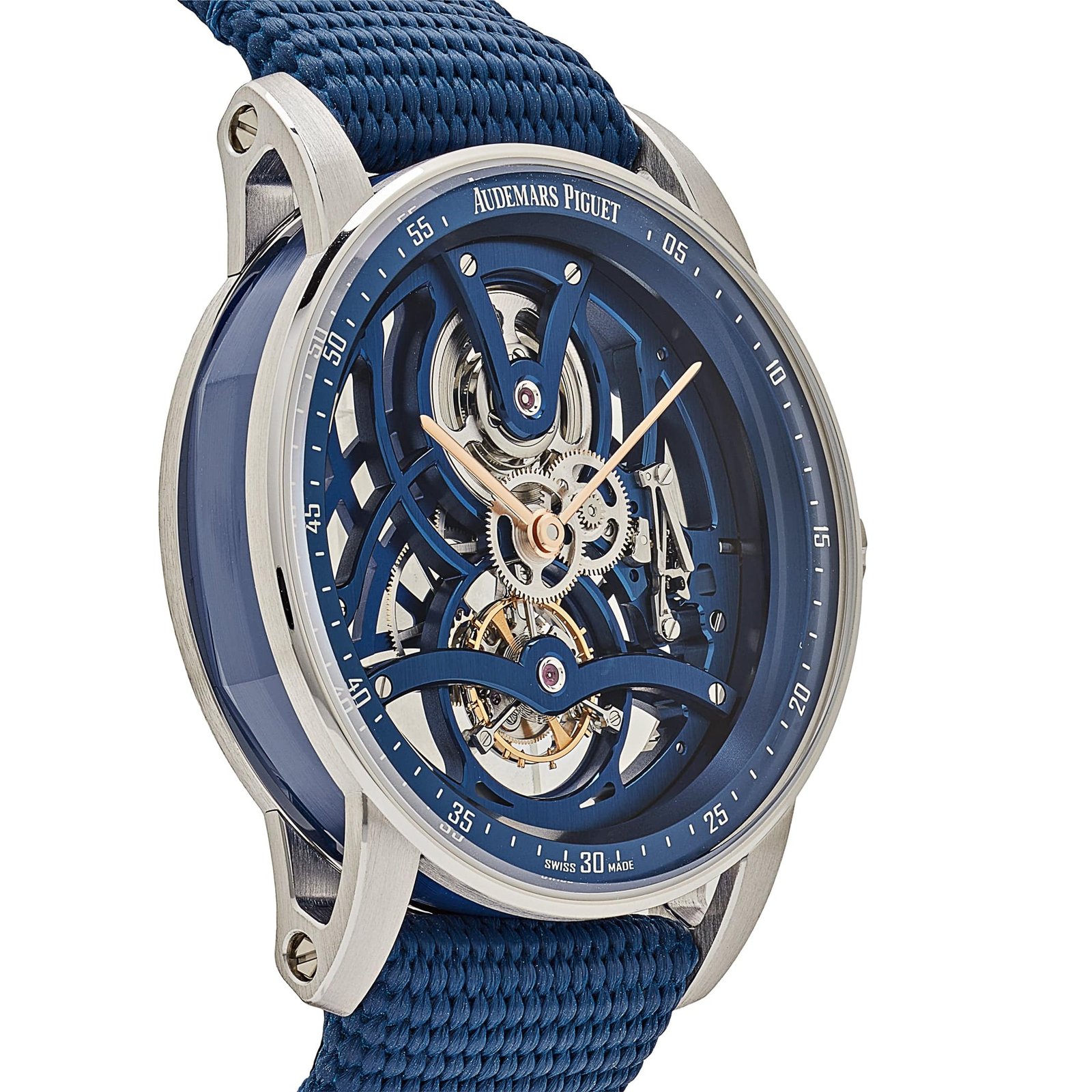 Code 11.59 Tourbillon Openworked White Gold Blue Ceramic Limited Edition 7 Code 11.59 Tourbillon Openworked White Gold Blue Ceramic Limited Edition - Image 7