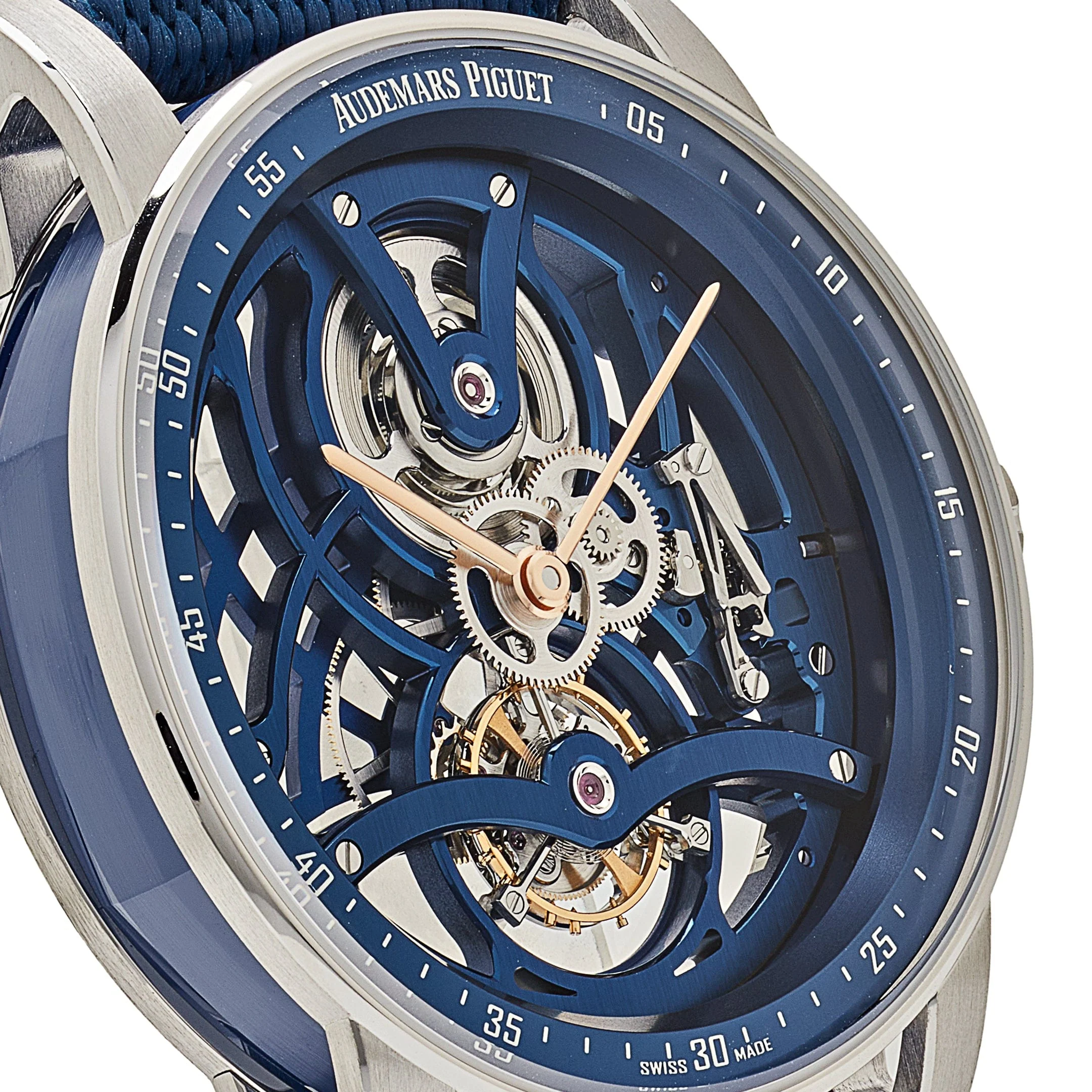 Code 11.59 Tourbillon Openworked White Gold Blue Ceramic Limited Edition 8 Code 11.59 Tourbillon Openworked White Gold Blue Ceramic Limited Edition - Image 8