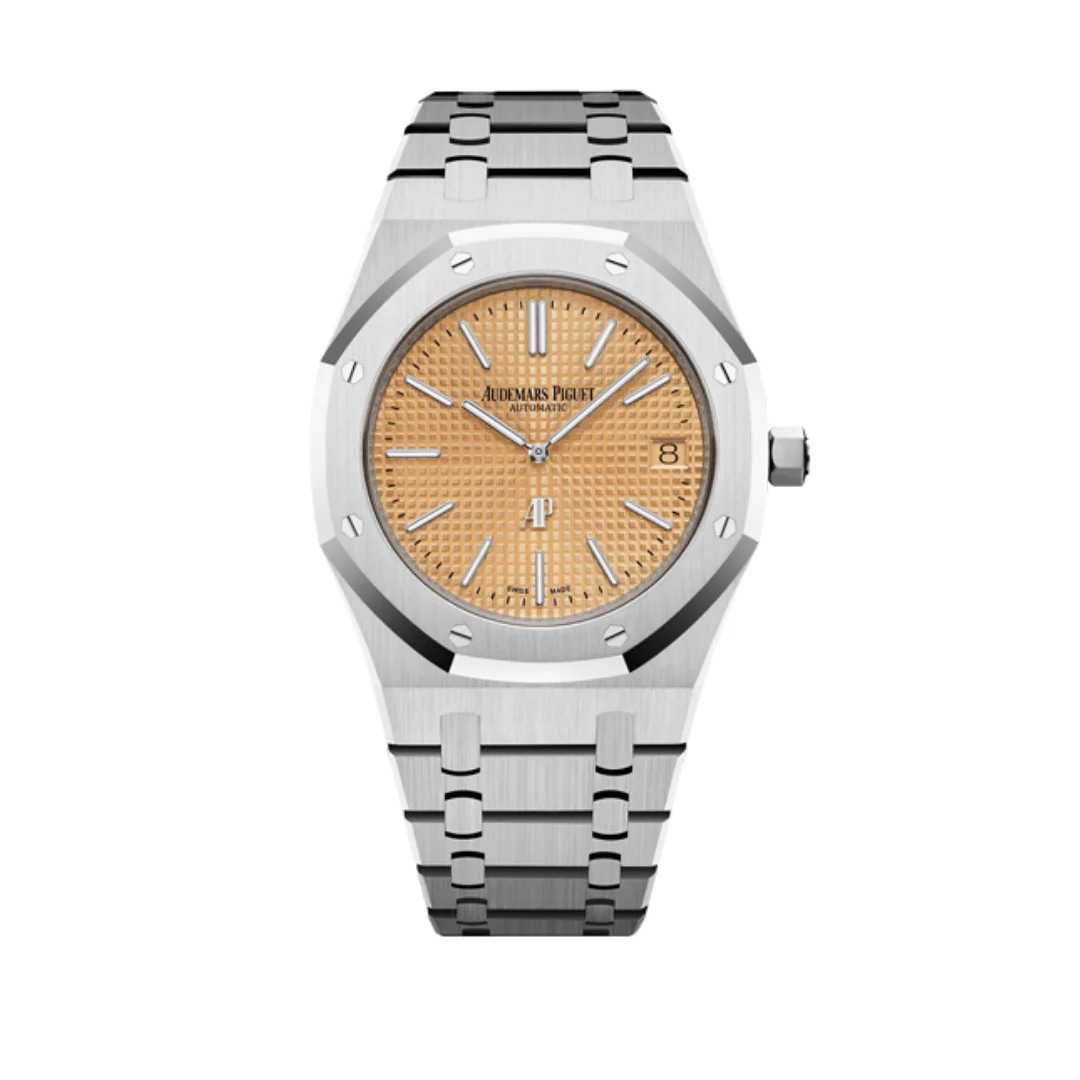Royal Oak 'Jumbo' Extra-Thin White Gold Salmon Dial