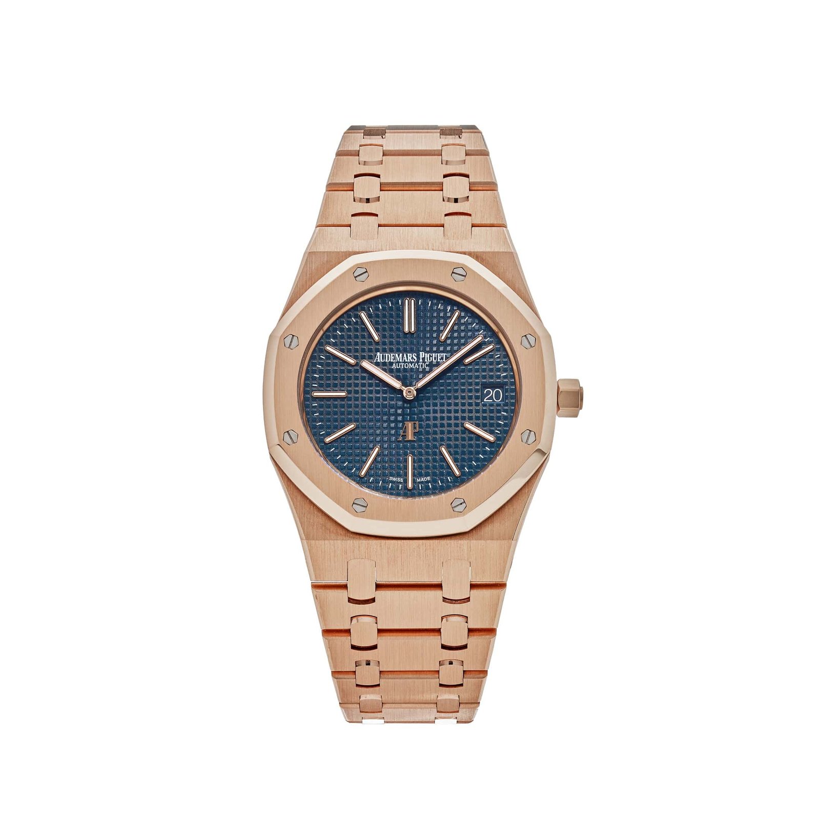 Royal Oak 'Jumbo' Extra-Thin Rose Gold Blue Dial