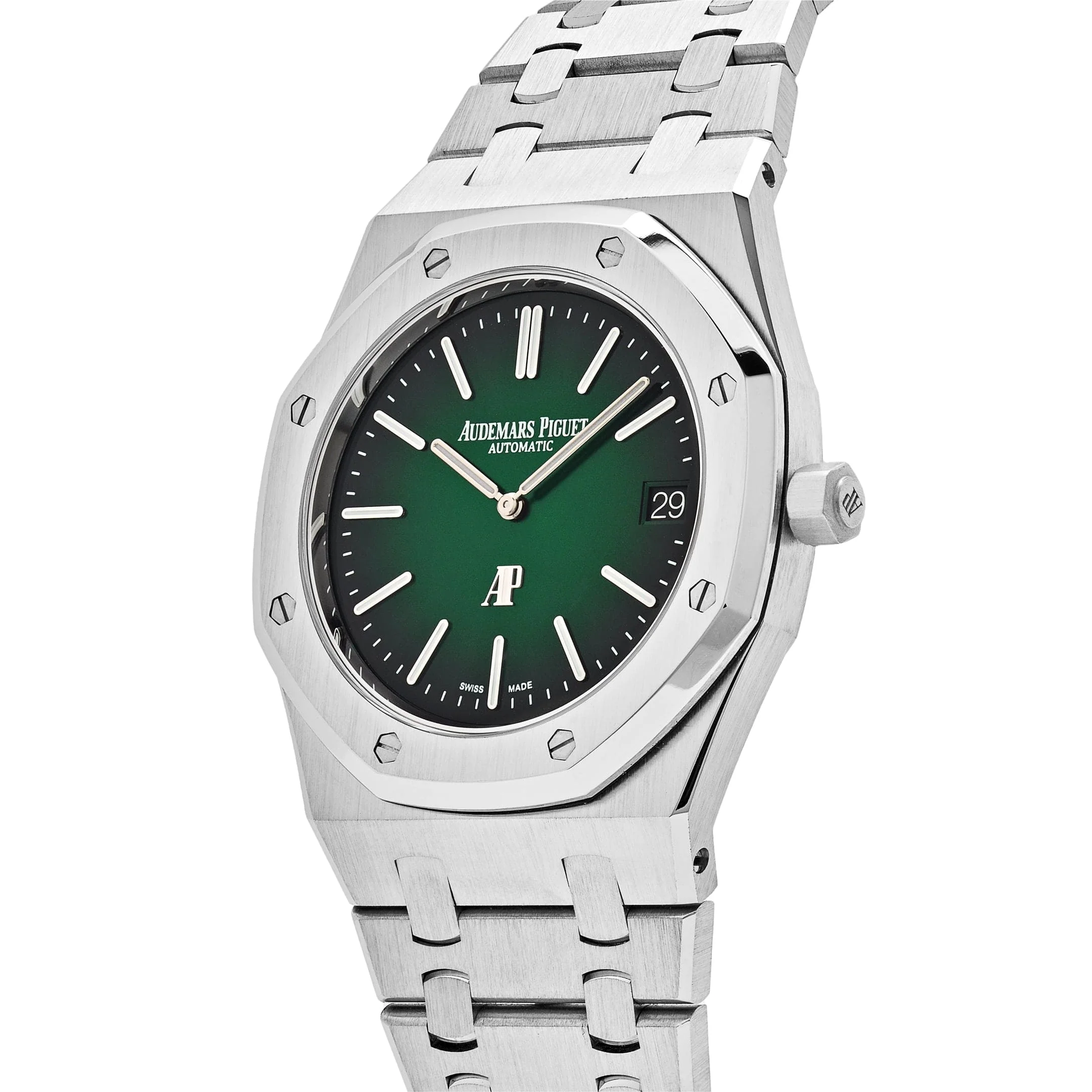 Royal Oak 'Jumbo' Extra-Thin Platinum Green Dial 2 Royal Oak 'Jumbo' Extra-Thin Platinum Green Dial - Image 2