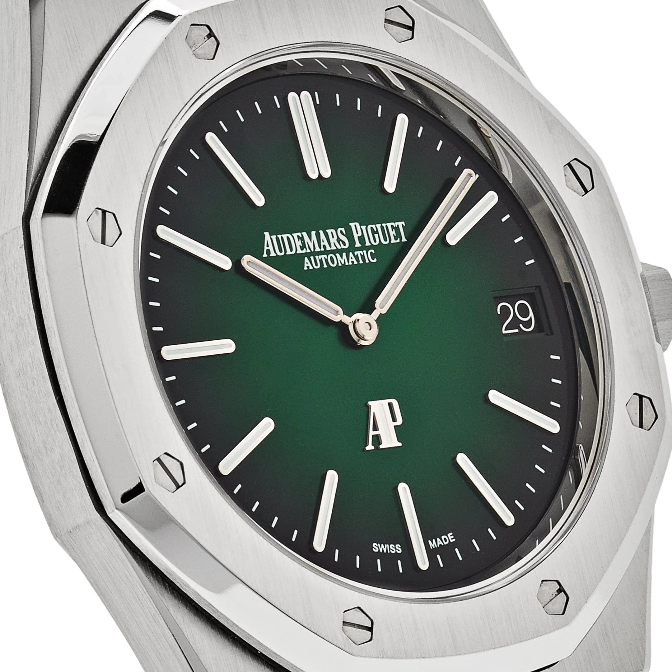 Royal Oak 'Jumbo' Extra-Thin Platinum Green Dial 5 Royal Oak 'Jumbo' Extra-Thin Platinum Green Dial - Image 5