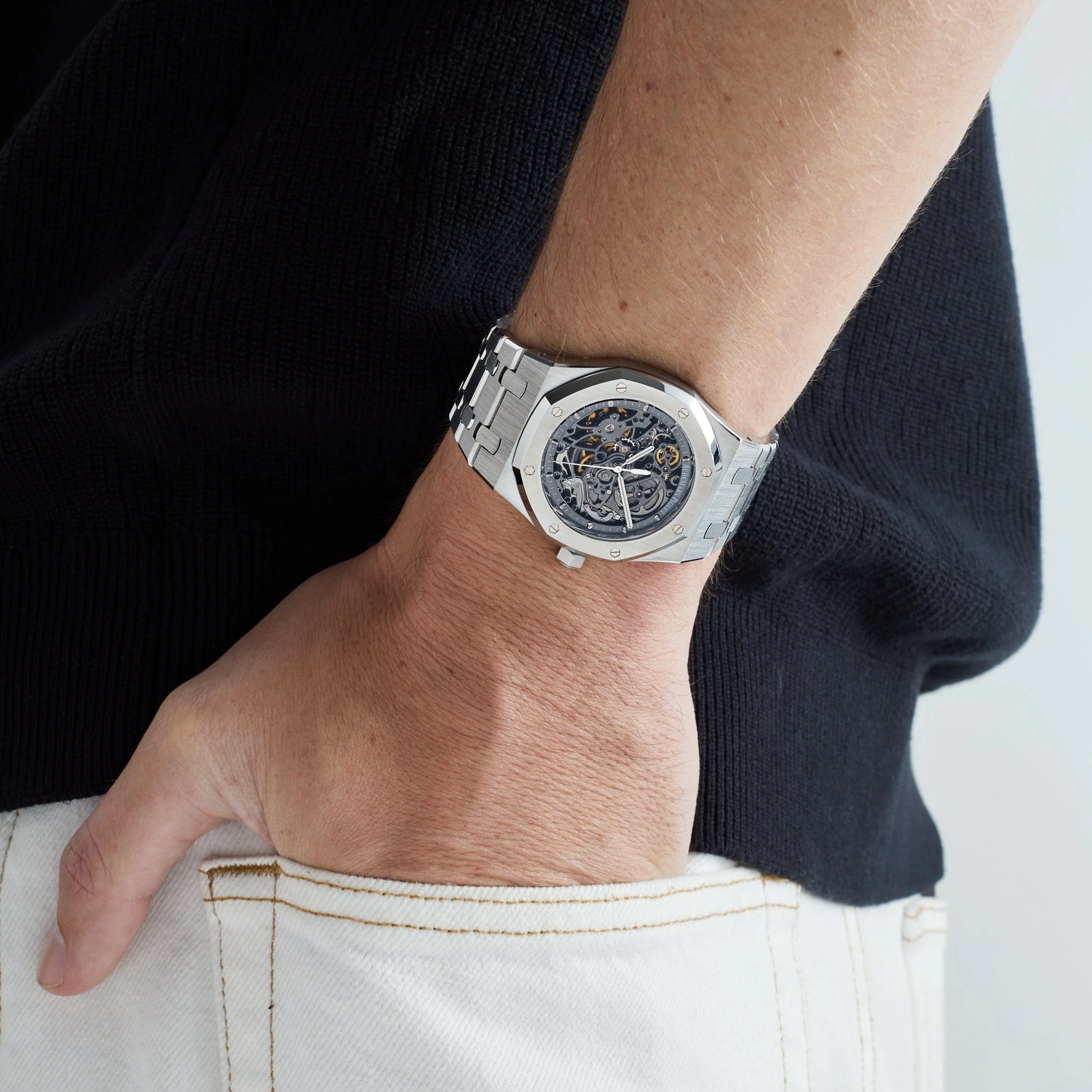 Royal Oak Openworked Stainless Steel Dial 2 Royal Oak Openworked Stainless Steel Dial - Image 2