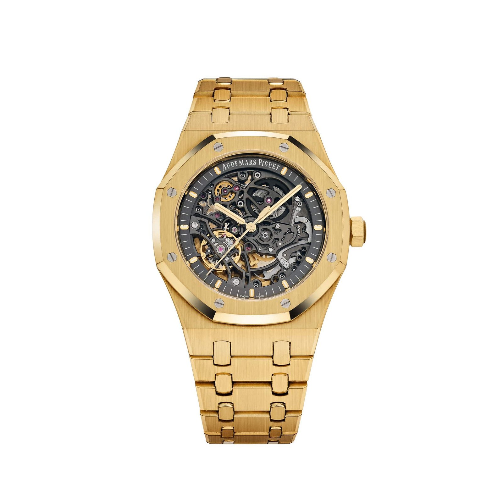Royal Oak Double Balance Wheel Openworked Yellow Gold Dial