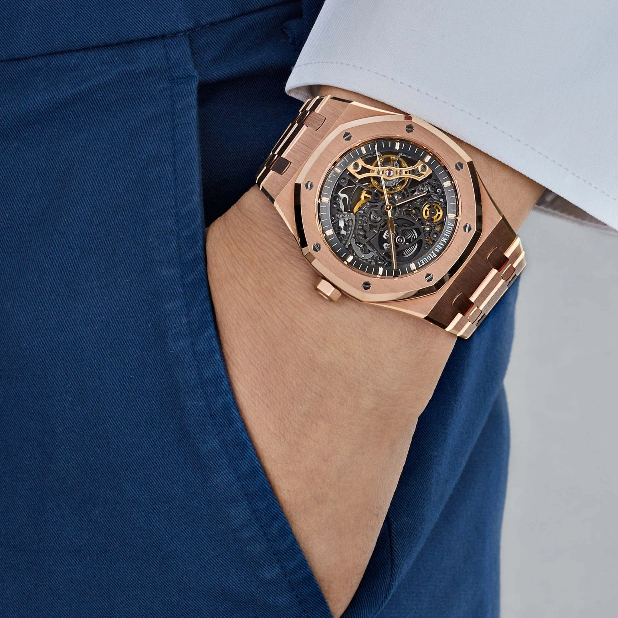 Royal Oak Double Balance Wheel Openworked Rose Gold 2 Royal Oak Double Balance Wheel Openworked Rose Gold - Image 2