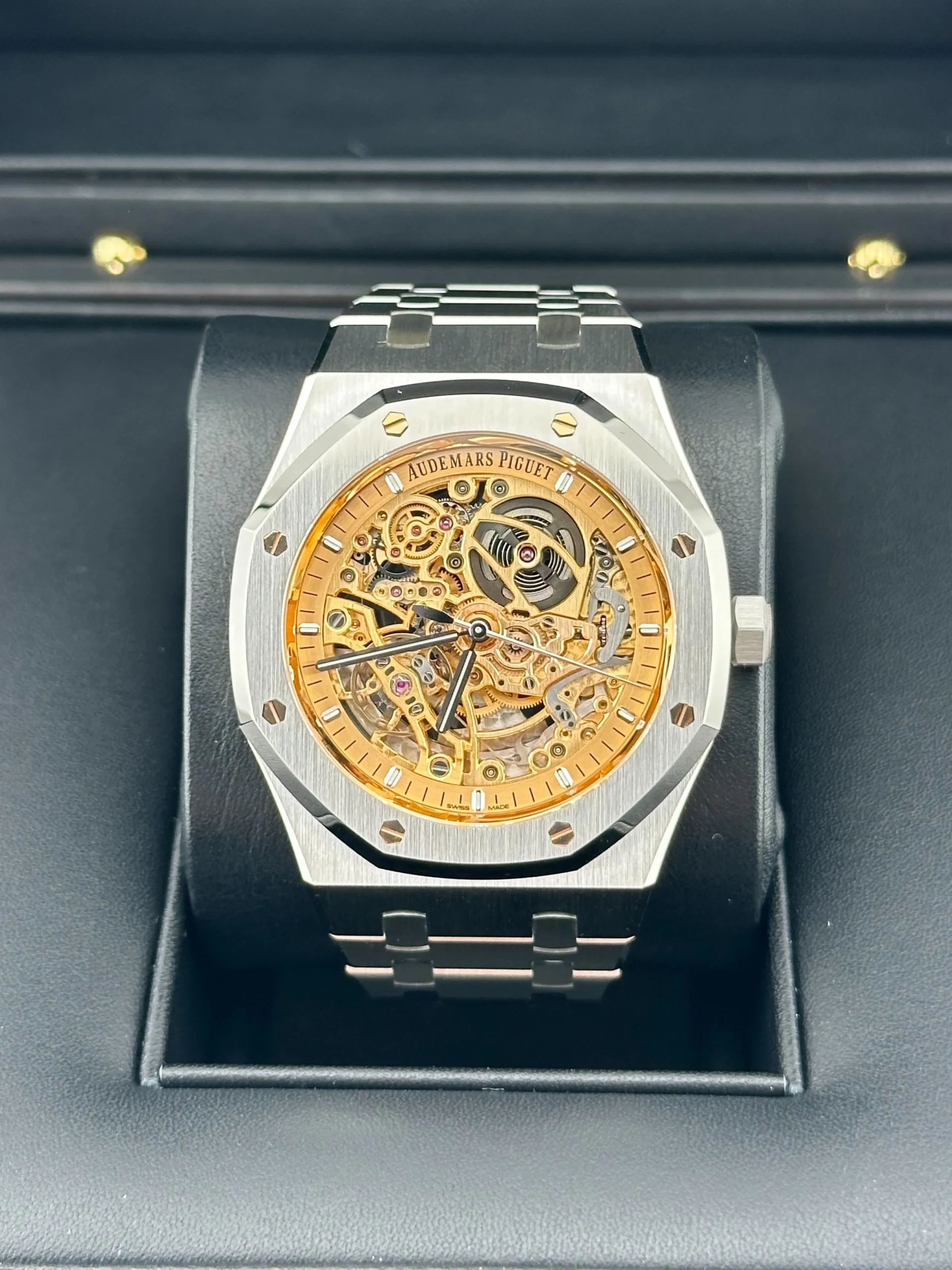 Royal Oak Double Balance Wheel Openworked Steel Pink Gold Dial (2024) 3 Royal Oak Double Balance Wheel Openworked Steel Pink Gold Dial (2024) - Image 3