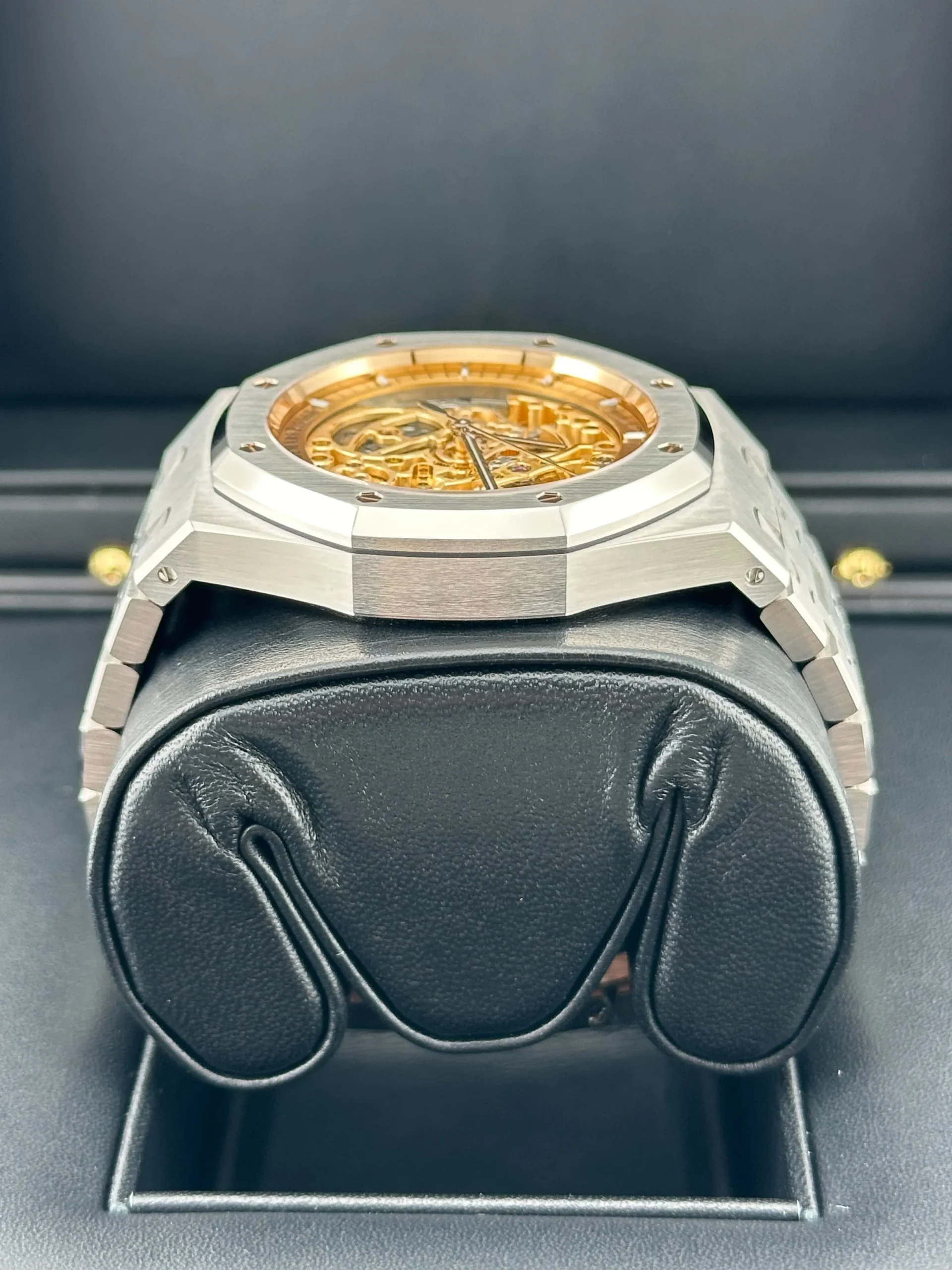 Royal Oak Double Balance Wheel Openworked Steel Pink Gold Dial (2024) 4 Royal Oak Double Balance Wheel Openworked Steel Pink Gold Dial (2024) - Image 4