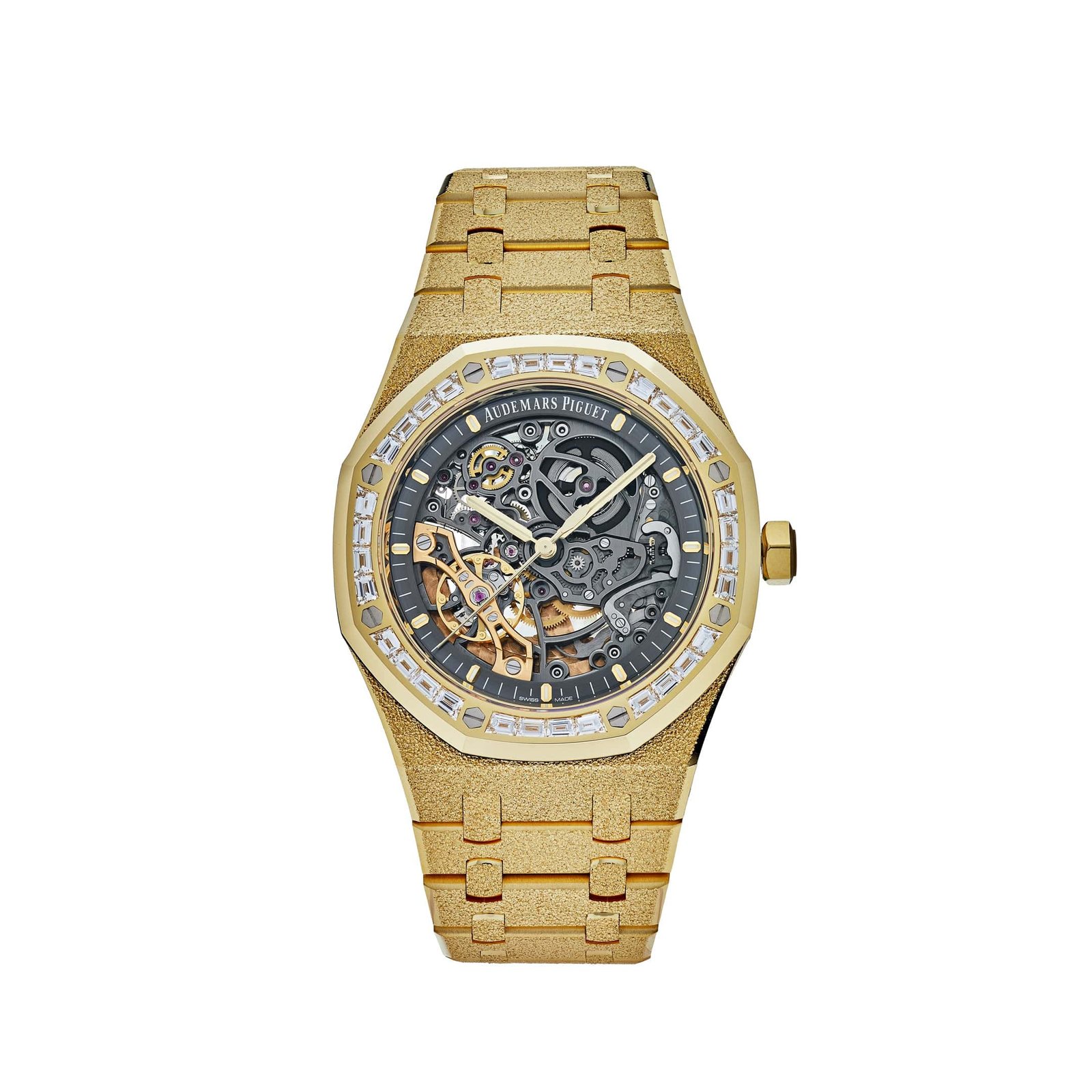 Royal Oak Double Balance Wheel Frosted-Openworked Yellow Gold (2022)