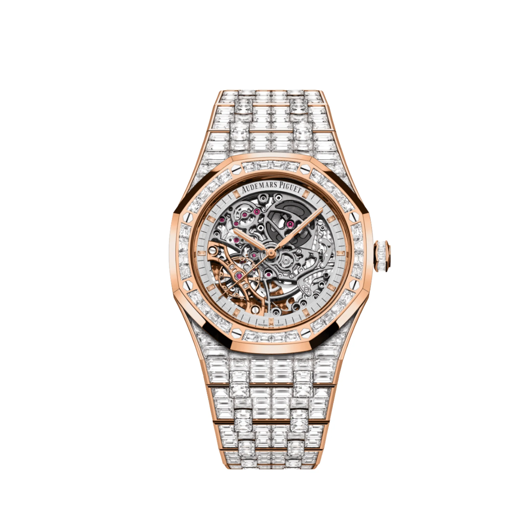 Royal Oak Double Balance Wheel Openworked Baguette Bezel