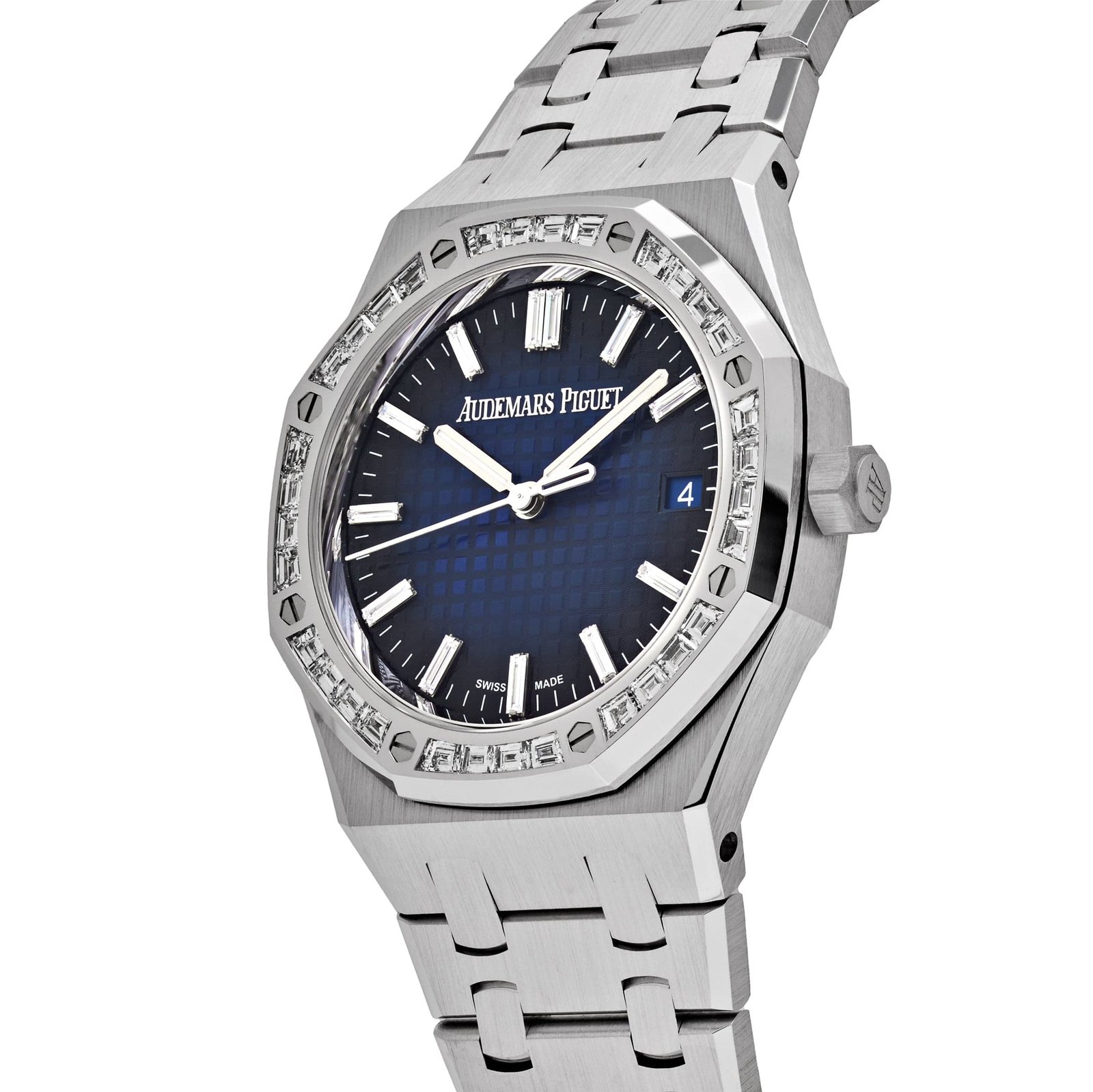 Royal Oak White Gold Diamond Bezel Smoked Blue Dial (2024) 6 Royal Oak White Gold Diamond Bezel Smoked Blue Dial (2024) - Image 6