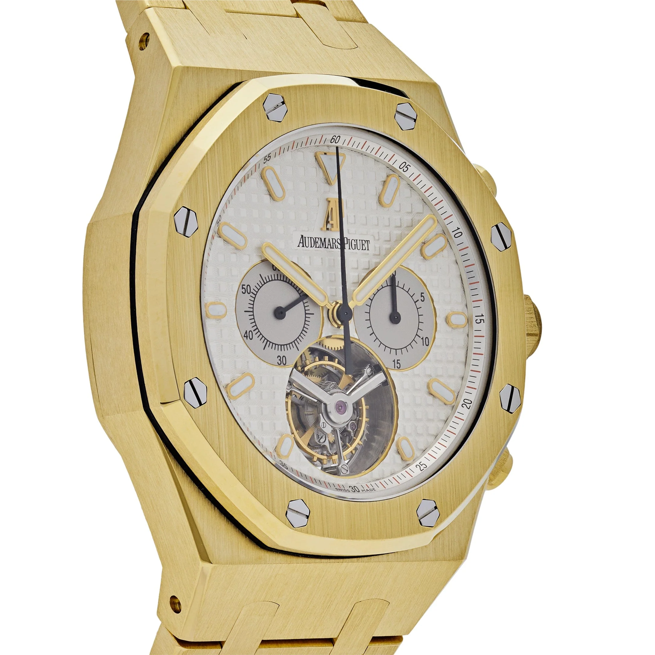 Royal Oak Chronograph 'Tourbillon' Yellow Gold Silver Dial (2004) 4 Royal Oak Chronograph 'Tourbillon' Yellow Gold Silver Dial (2004) - Image 4