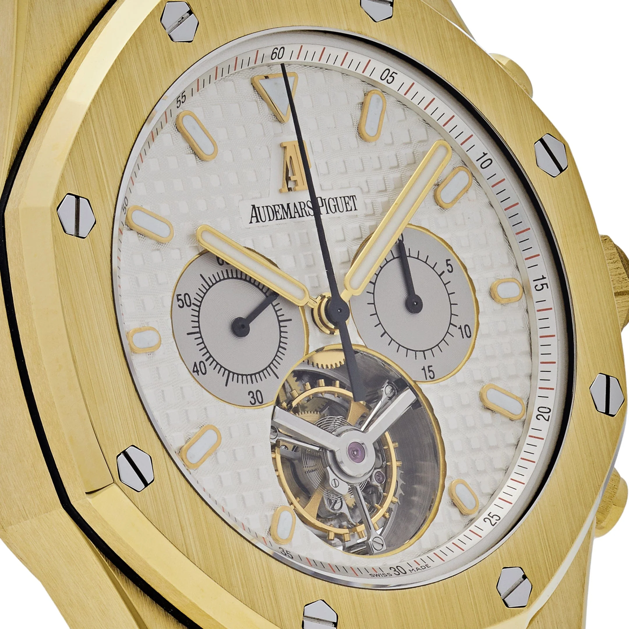 Royal Oak Chronograph 'Tourbillon' Yellow Gold Silver Dial (2004) 5 Royal Oak Chronograph 'Tourbillon' Yellow Gold Silver Dial (2004) - Image 5