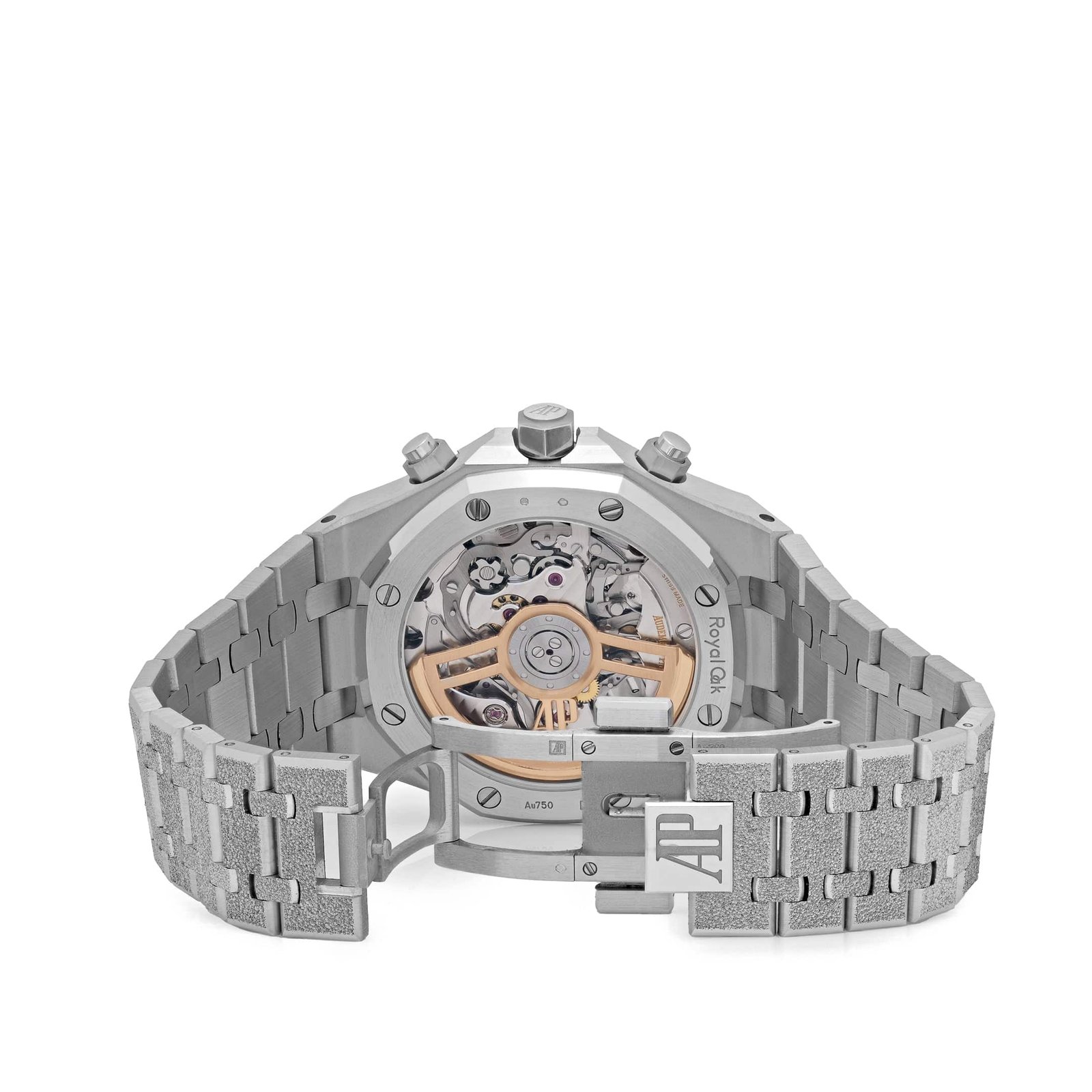 Royal Oak Chronograph Frosted White Gold Blue Dial 2 Royal Oak Chronograph Frosted White Gold Blue Dial - Image 2