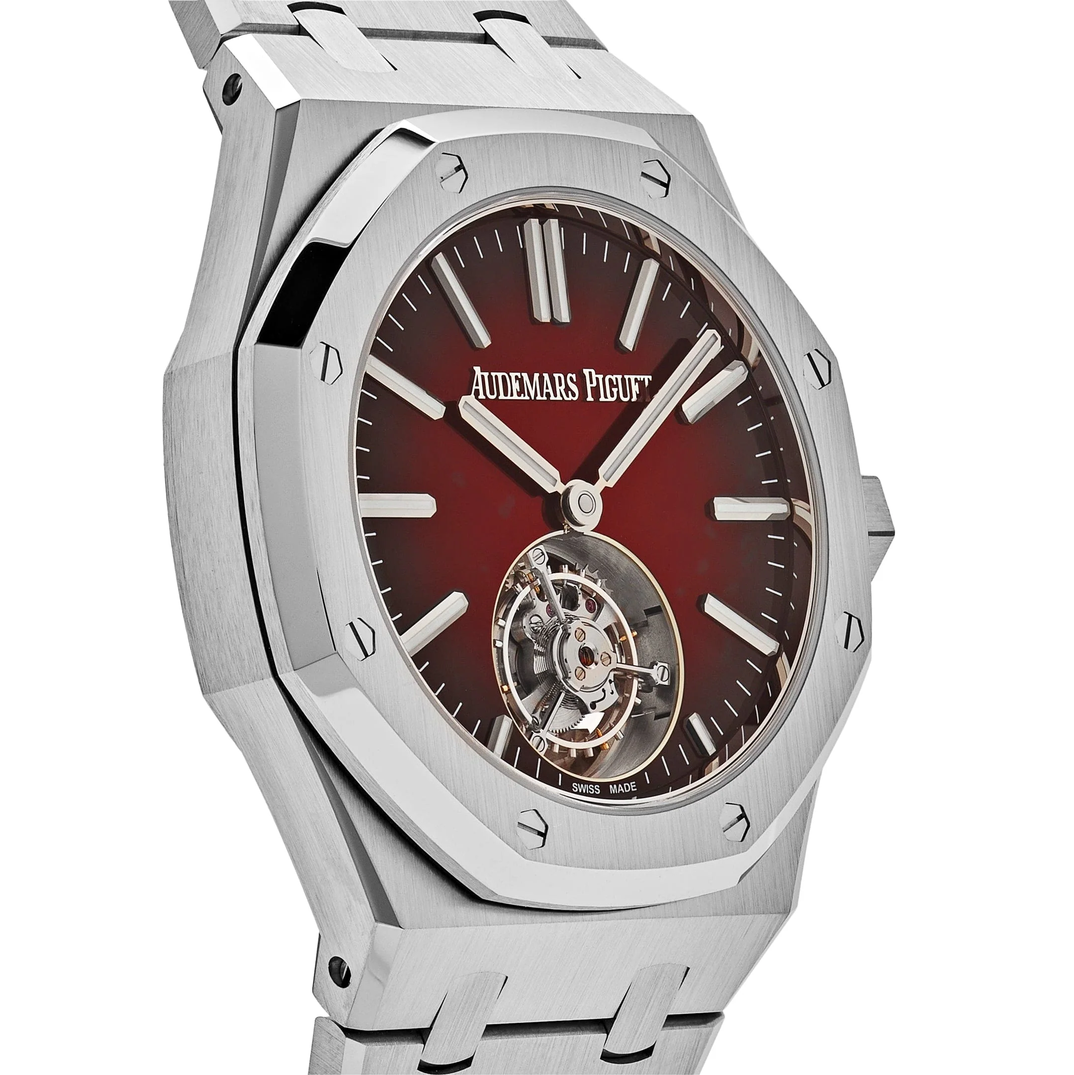 Royal Oak Flying Tourbillon Burgundy Dial Stainless Steel 4 Royal Oak Flying Tourbillon Burgundy Dial Stainless Steel - Image 4