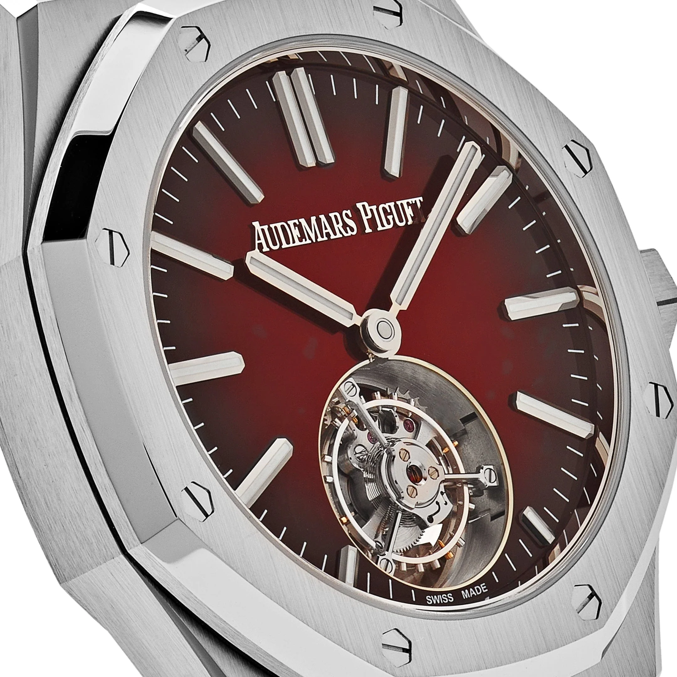 Royal Oak Flying Tourbillon Burgundy Dial Stainless Steel 7 Royal Oak Flying Tourbillon Burgundy Dial Stainless Steel - Image 7