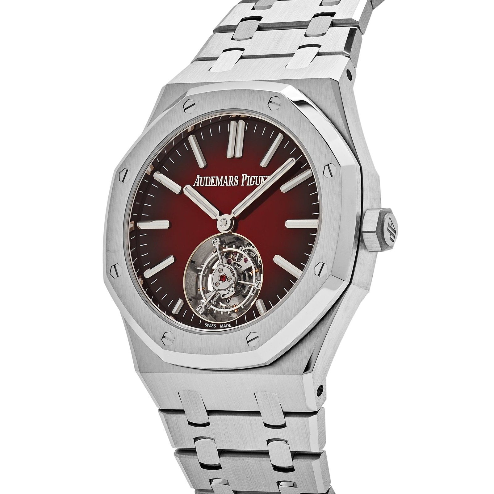 Royal Oak Flying Tourbillon Burgundy Dial Stainless Steel 8 Royal Oak Flying Tourbillon Burgundy Dial Stainless Steel - Image 8