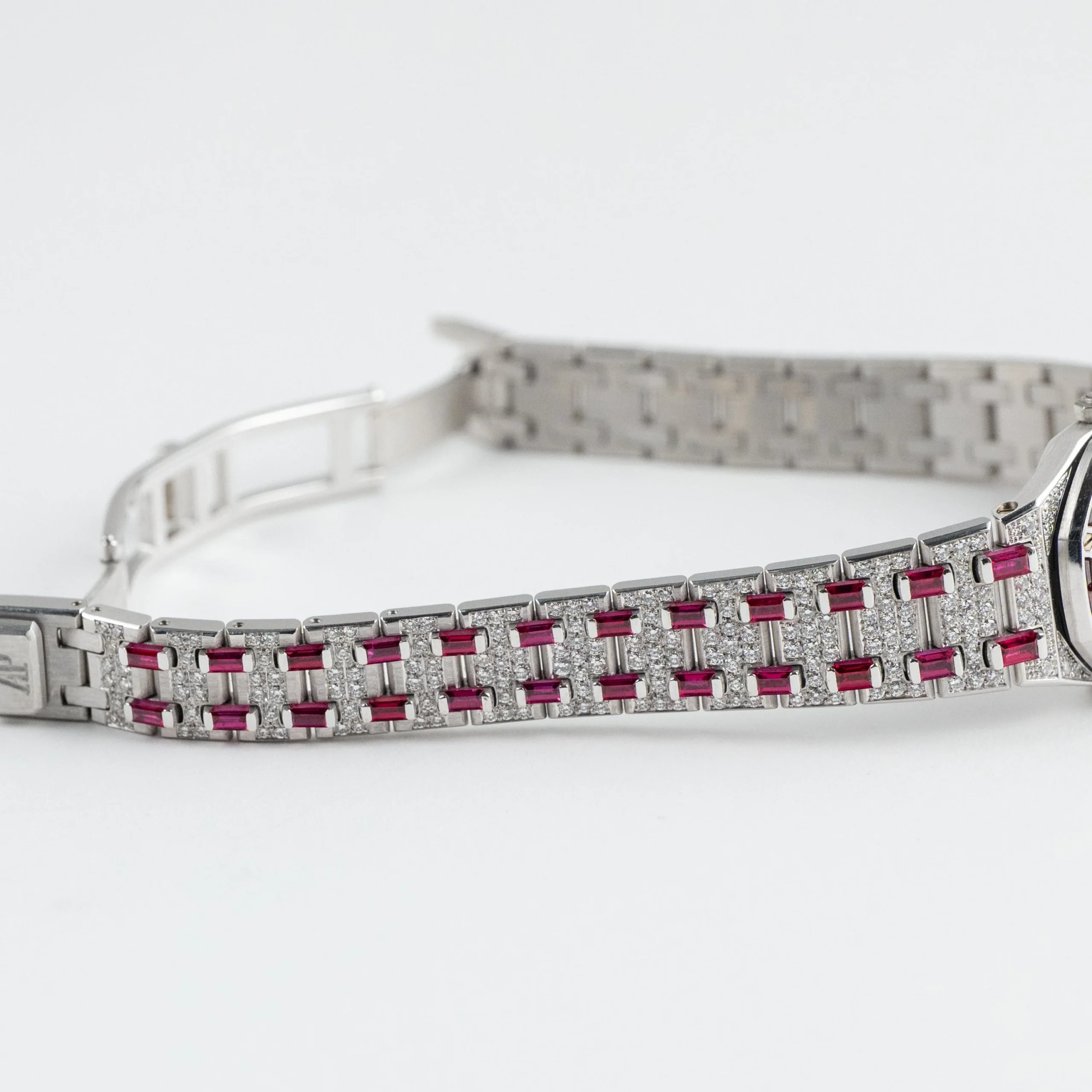 Royal Oak Ladies Vintage White Gold Diamond & Ruby Quartz (1997) 8 Royal Oak Ladies Vintage White Gold Diamond & Ruby Quartz (1997) - Image 8