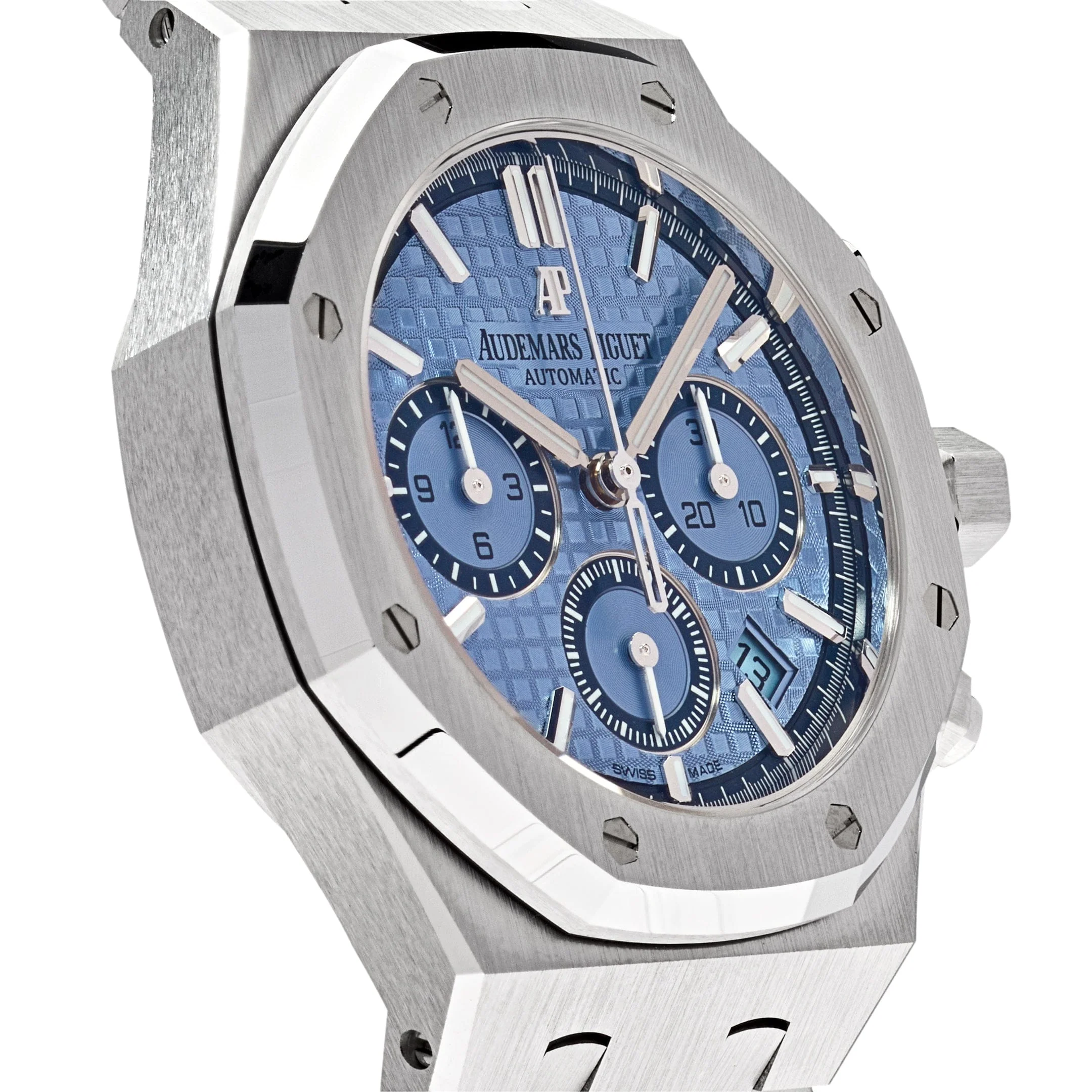 Royal Oak Chronograph White Gold Light Blue Dial Limited Edition 3 Royal Oak Chronograph White Gold Light Blue Dial Limited Edition - Image 3
