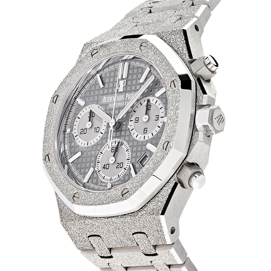 Royal Oak Chronograph Frosted White Gold Limited Edition 2 Royal Oak Chronograph Frosted White Gold Limited Edition - Image 2