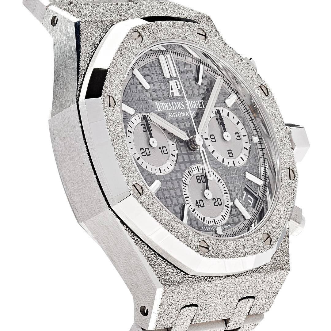 Royal Oak Chronograph Frosted White Gold Limited Edition 3 Royal Oak Chronograph Frosted White Gold Limited Edition - Image 3