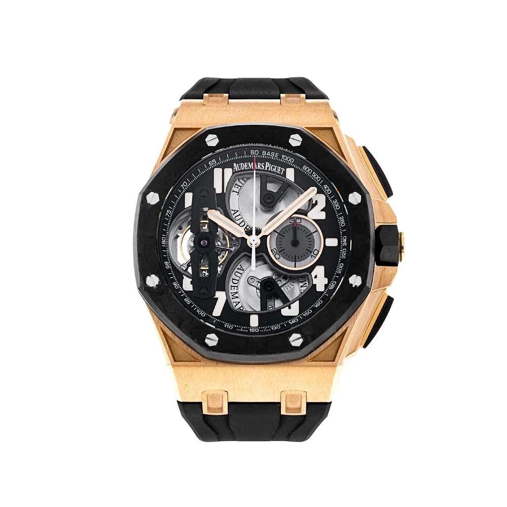 Royal Oak Offshore Chronograph 'Tourbillon' Rose Gold Black Dial