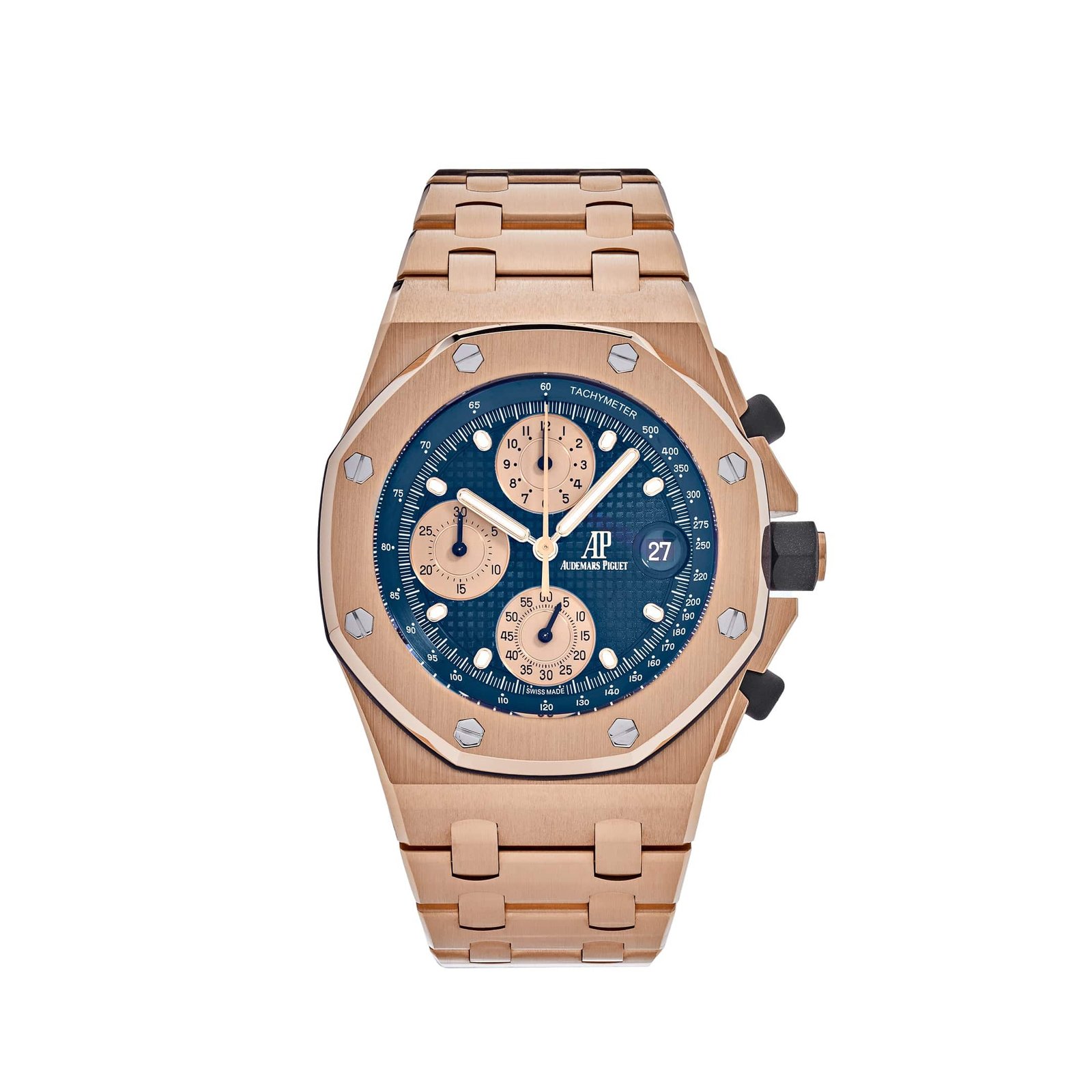 Royal Oak Offshore Chronograph “Brick” Rose Gold Blue Dial (2024)