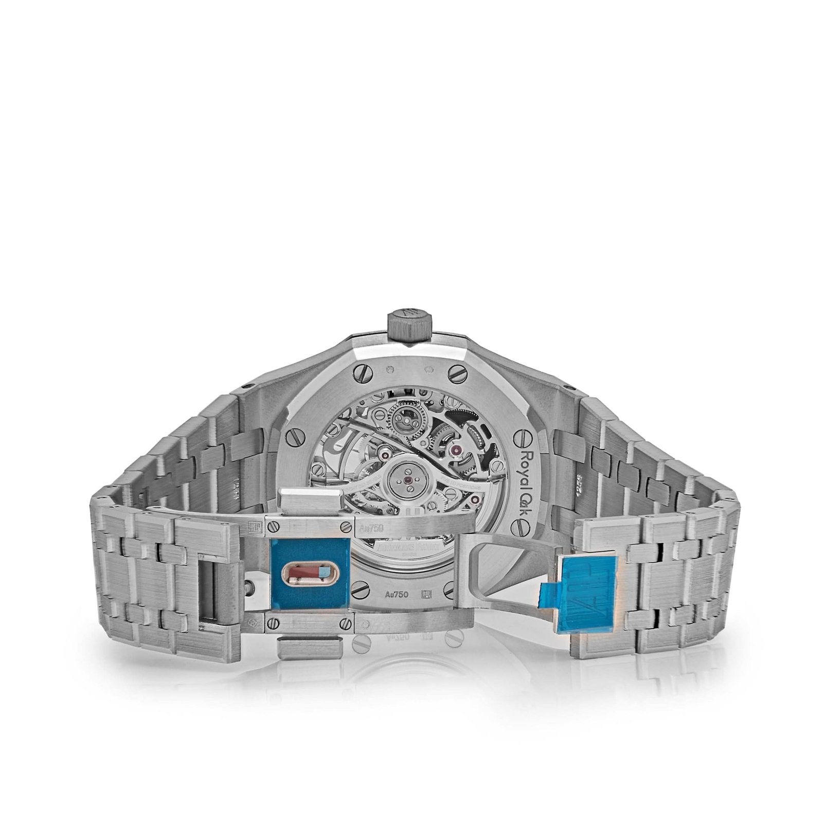 Royal Oak Double Balance Wheel Openworked White Gold Blue Bezel 6 Royal Oak Double Balance Wheel Openworked White Gold Blue Bezel - Image 6