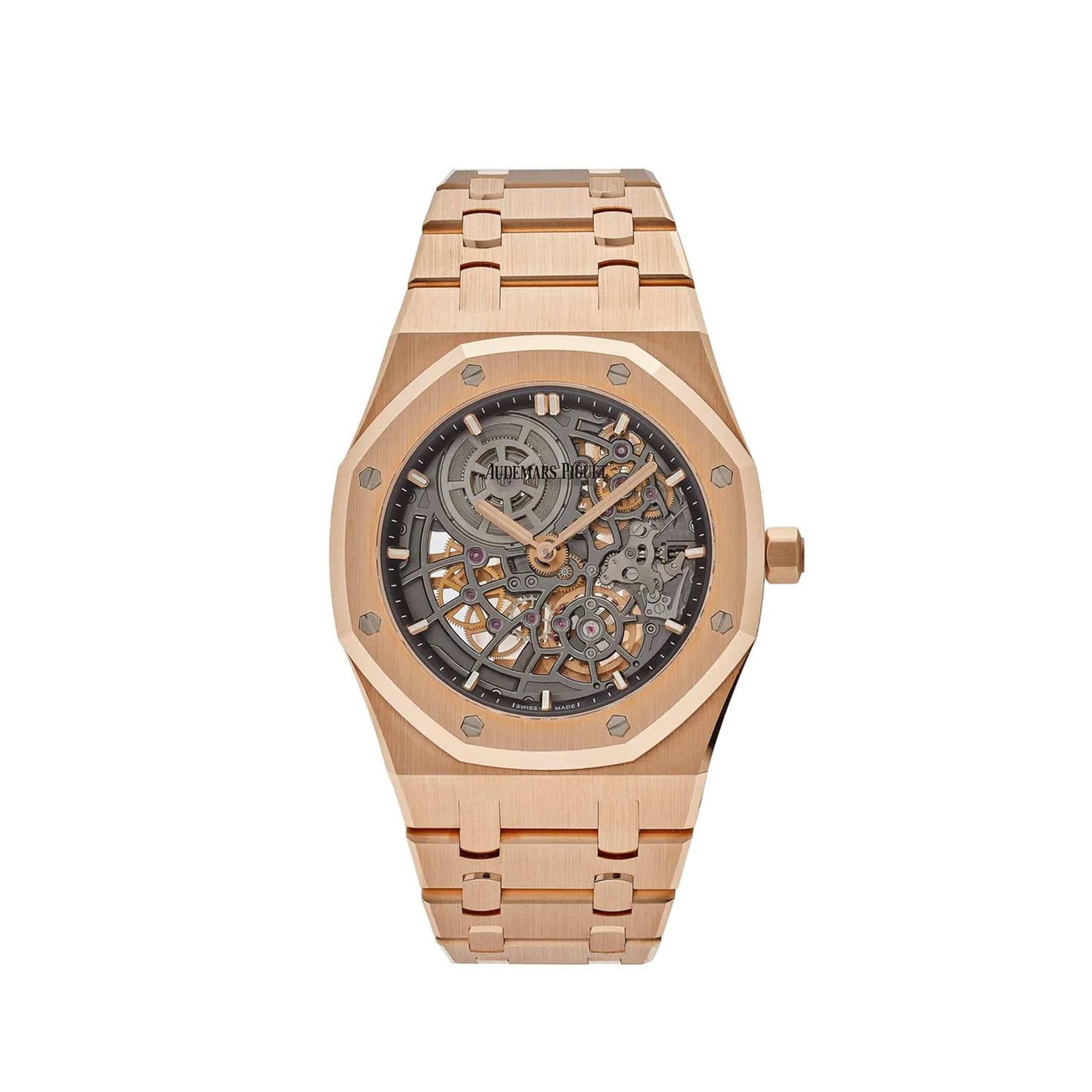 Royal Oak Openworked 'Jumbo' Extra-Thin Rose Gold