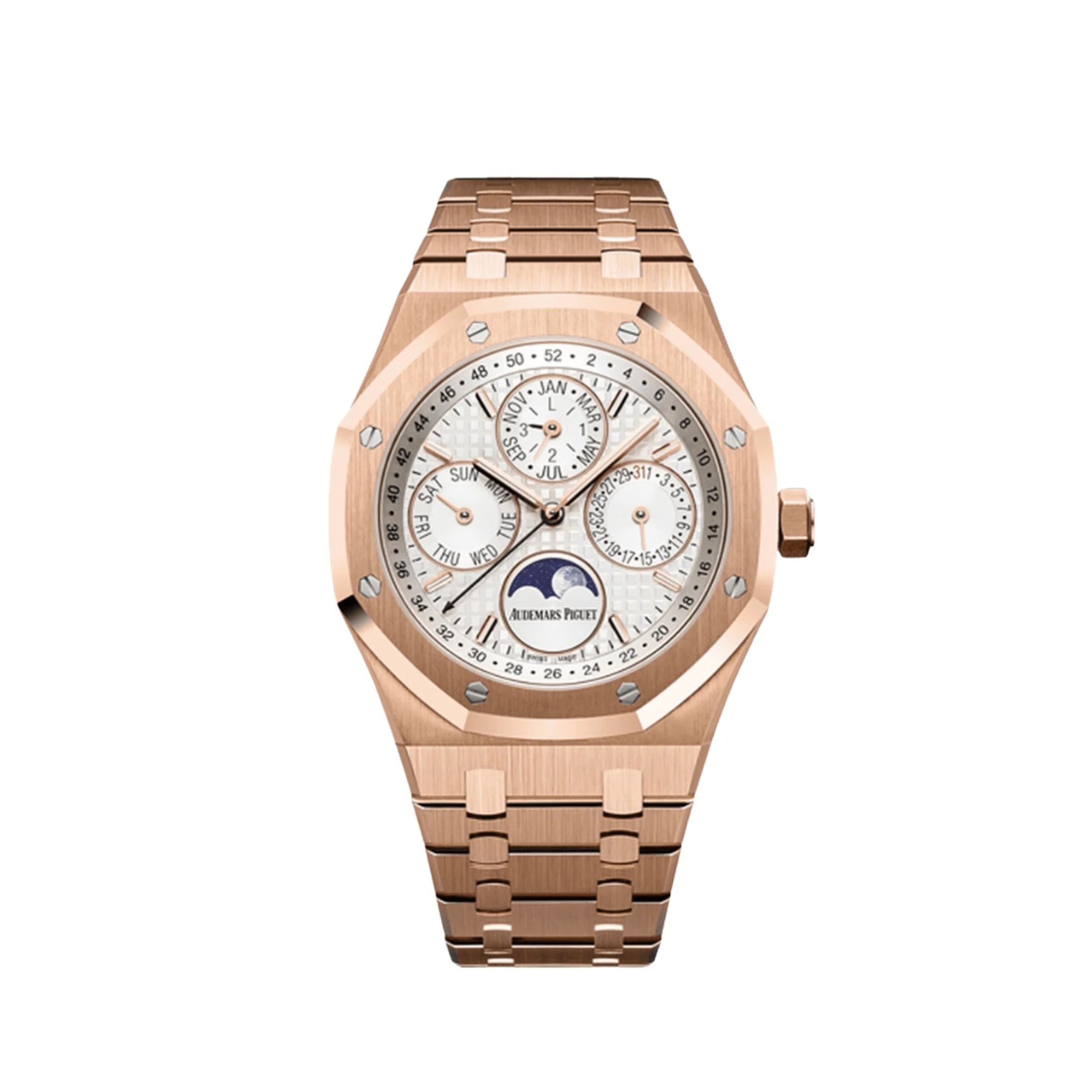 Royal Oak Perpetual Calendar Rose Gold Silver Dial (2021)