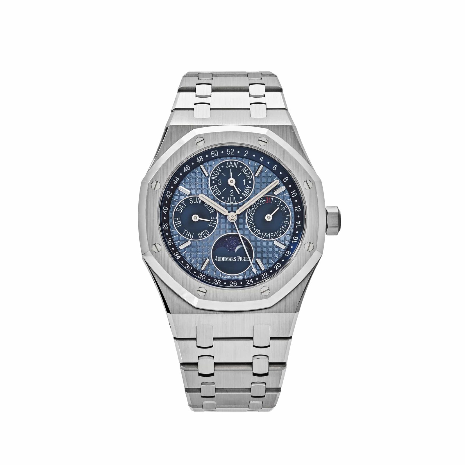 Royal Oak Perpetual Calendar Stainless Steel Ice Blue Dial