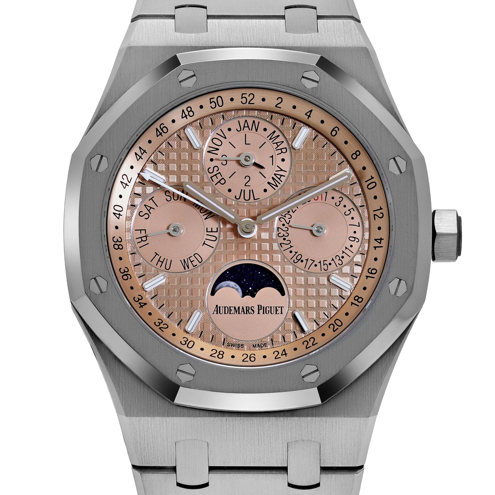 Royal Oak Perpetual Calendar Titanium Salmon Dial Limited Edition 2 Royal Oak Perpetual Calendar Titanium Salmon Dial Limited Edition - Image 2