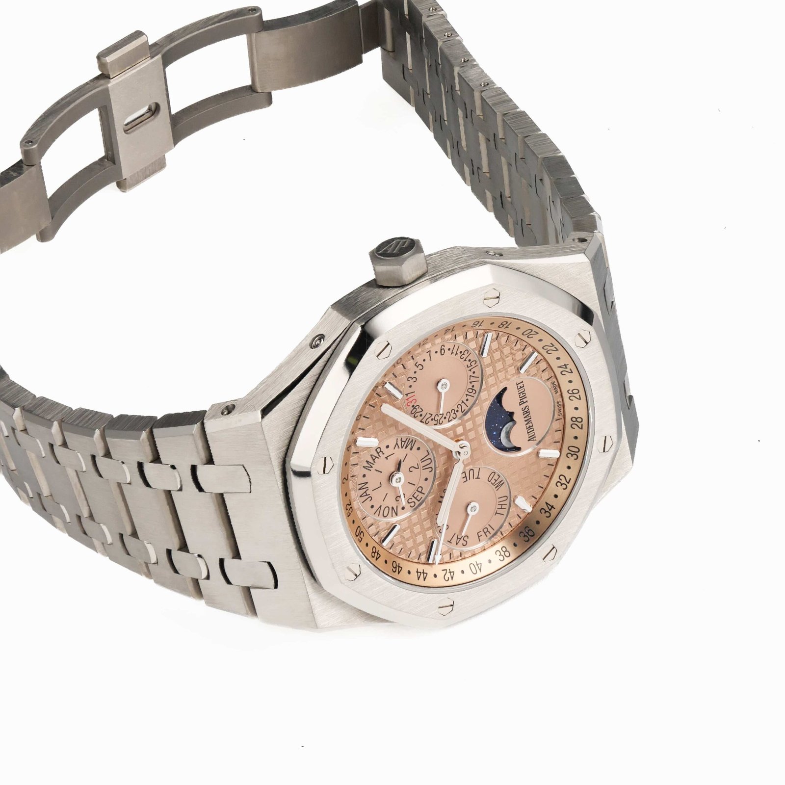 Royal Oak Perpetual Calendar Titanium Salmon Dial Limited Edition 8 Royal Oak Perpetual Calendar Titanium Salmon Dial Limited Edition - Image 8