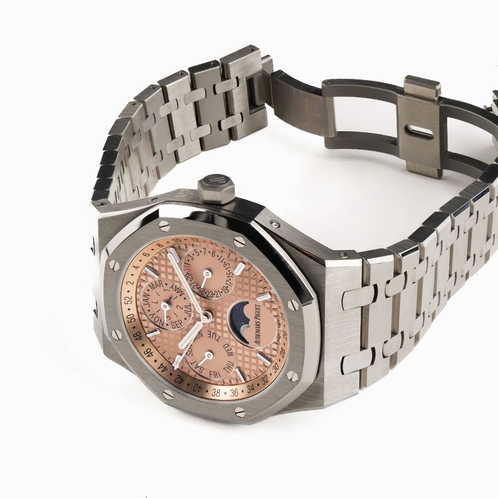 Royal Oak Perpetual Calendar Titanium Salmon Dial Limited Edition 9 Royal Oak Perpetual Calendar Titanium Salmon Dial Limited Edition - Image 9