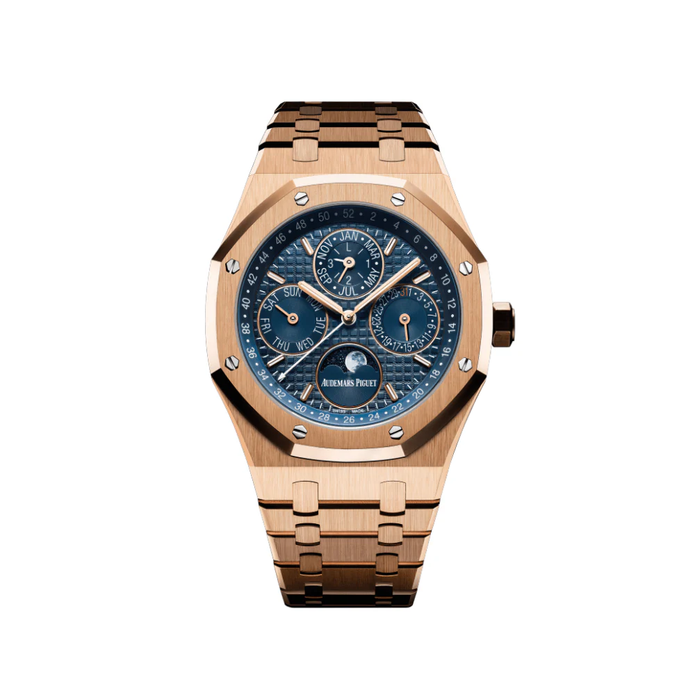 Royal Oak Perpetual Calendar Rose Gold Blue Dial