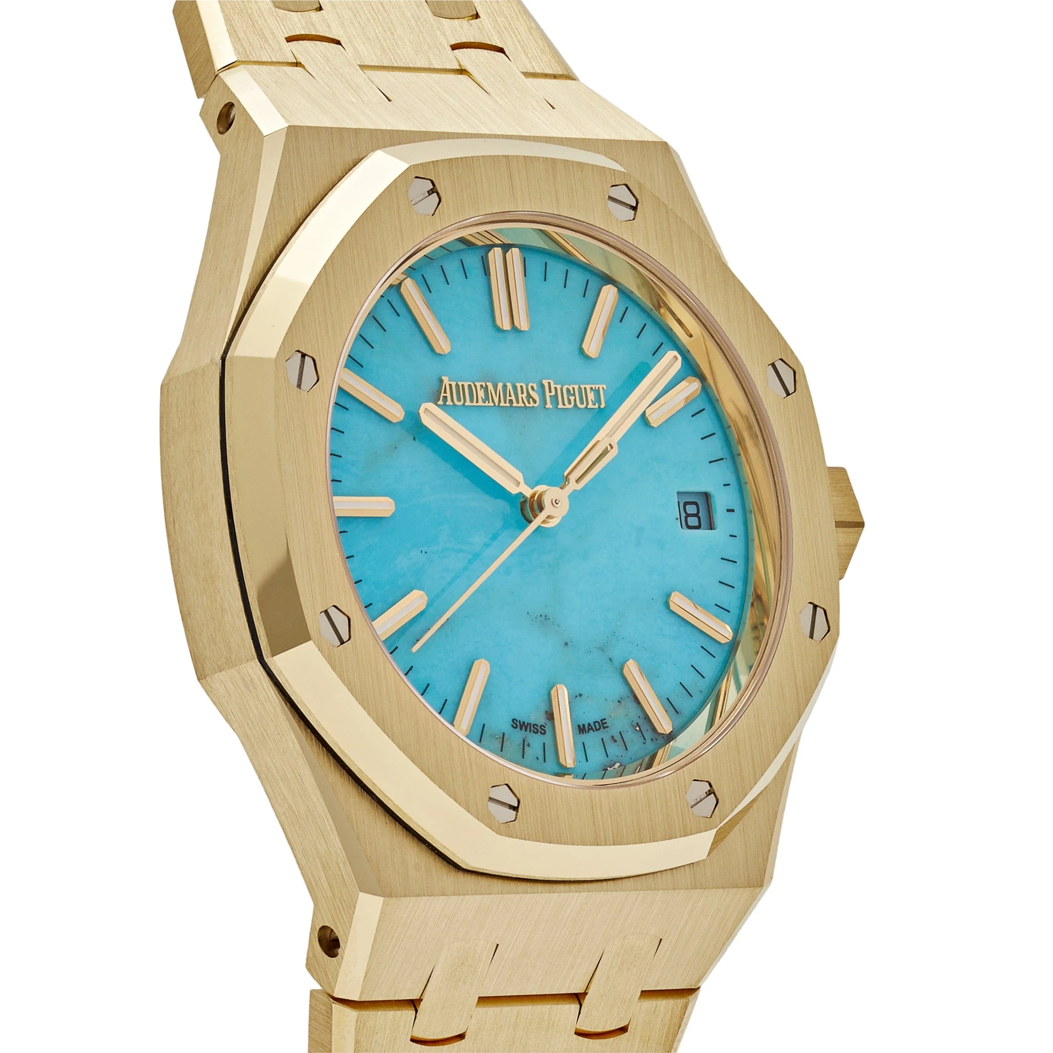 Royal Oak Selfwinding Yellow Gold Blue Turquoise Dial 5 Royal Oak Selfwinding Yellow Gold Blue Turquoise Dial - Image 5