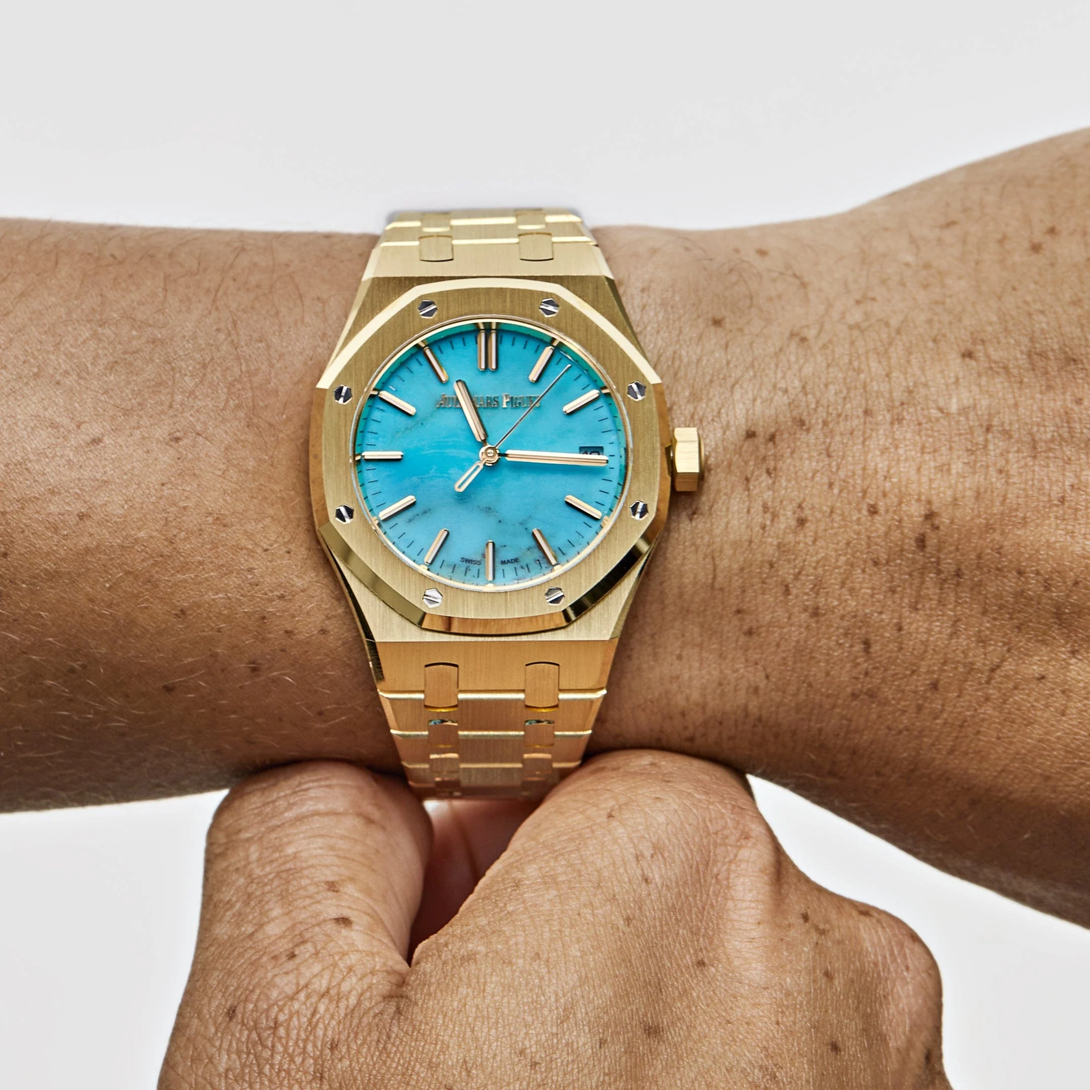 Royal Oak Selfwinding Yellow Gold Blue Turquoise Dial 6 Royal Oak Selfwinding Yellow Gold Blue Turquoise Dial - Image 6