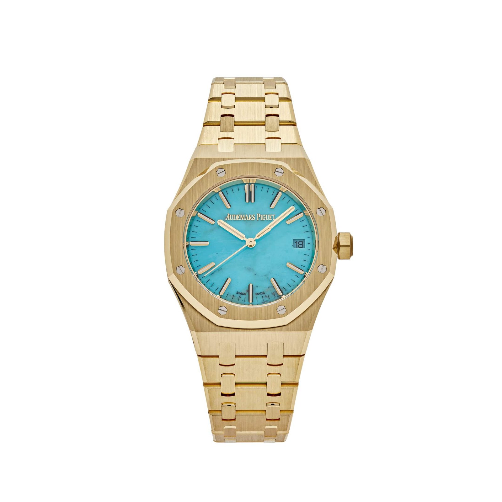 Royal Oak Selfwinding Yellow Gold Blue Turquoise Dial