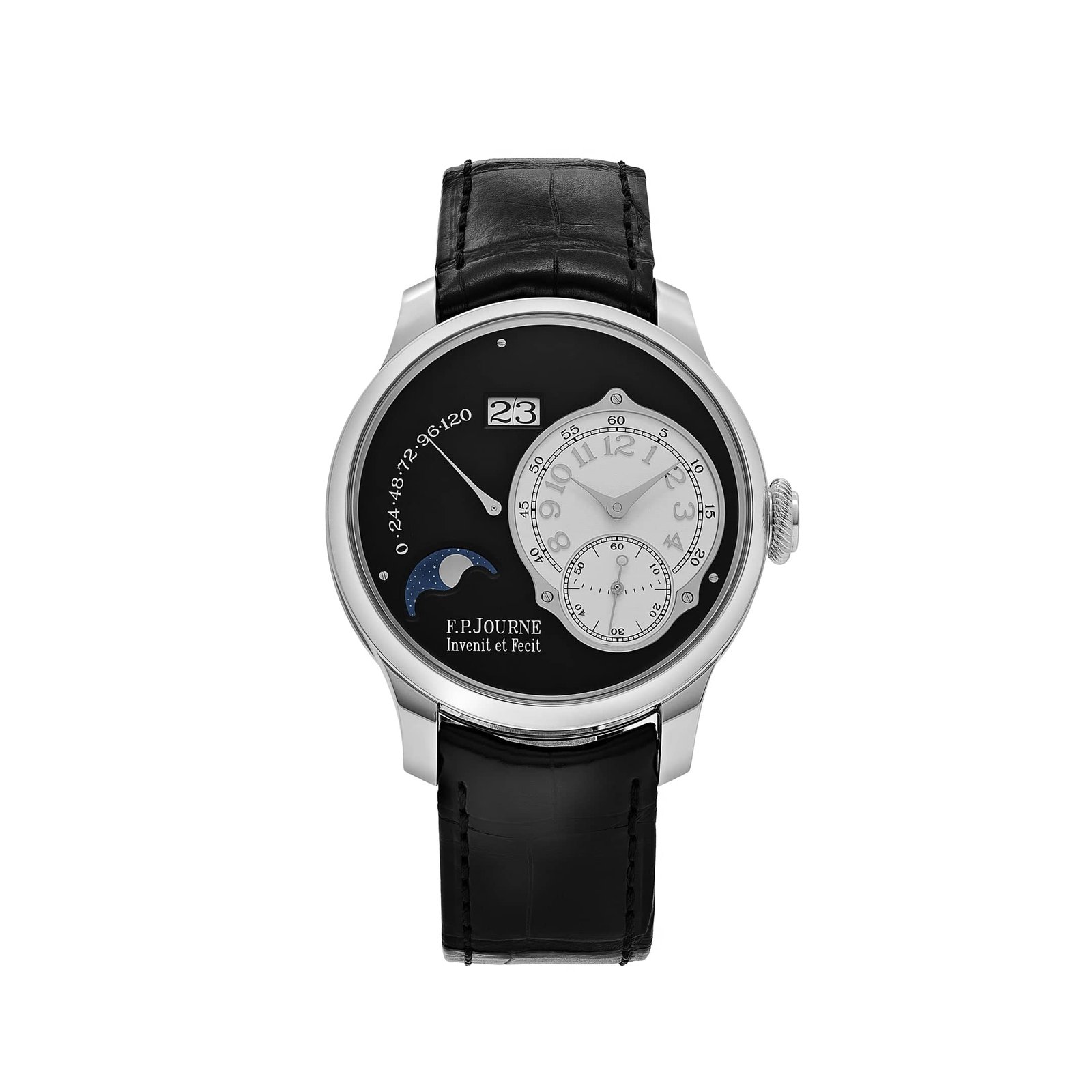 Octa Lune Ref. LN Black Label Platinum Black Dial