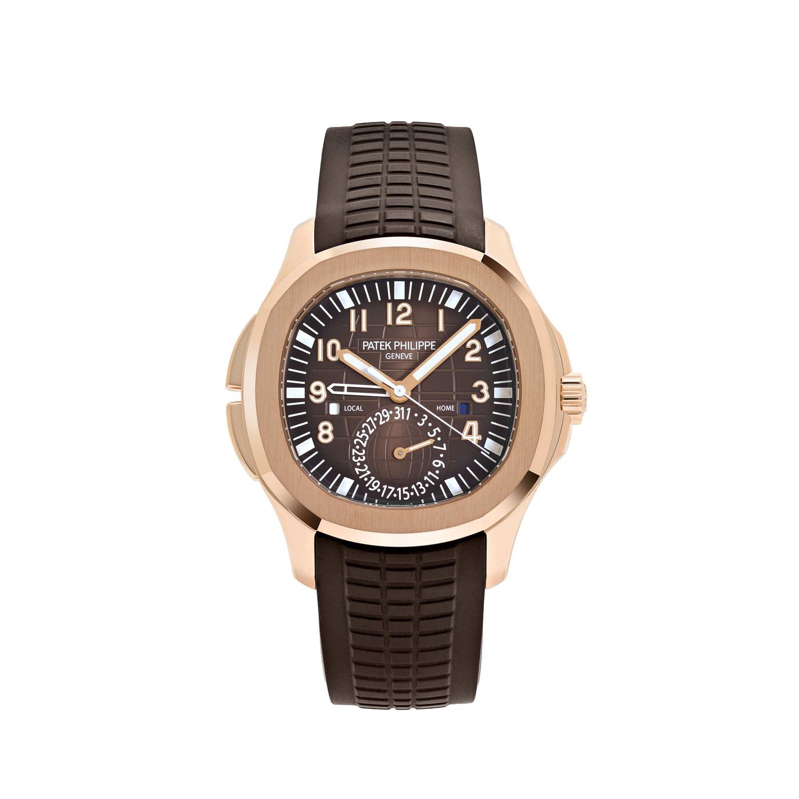 Aquanaut 'Travel Time' Rose Gold Brown Dial (2025)