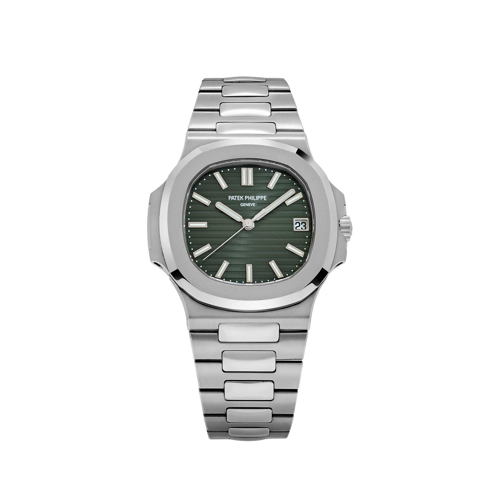 Nautilus Stainless Steel Green Dial