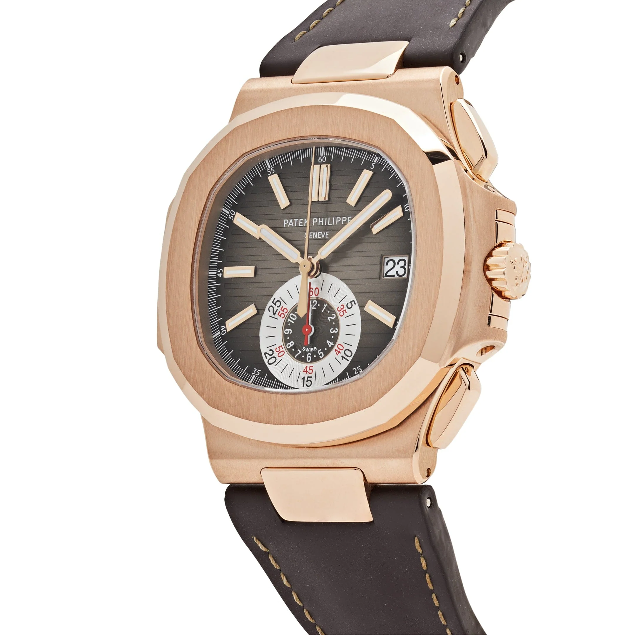 Nautilus 5980R-001 Chronograph Rose Gold Brown Dial 8 Nautilus 5980R-001 Chronograph Rose Gold Brown Dial - Image 8