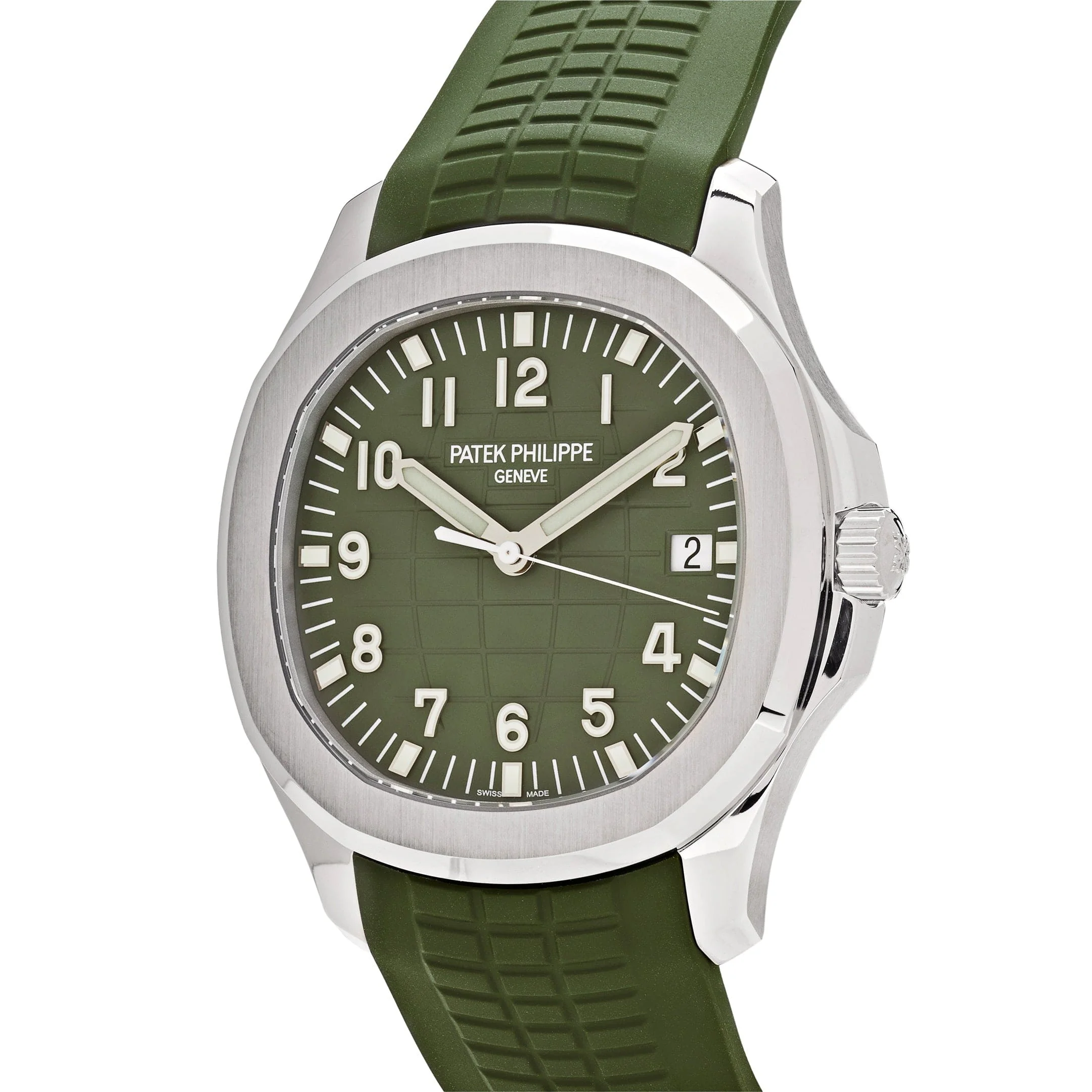 Aquanaut 'Jumbo' White Gold Khaki Green 4 Aquanaut 'Jumbo' White Gold Khaki Green - Image 4