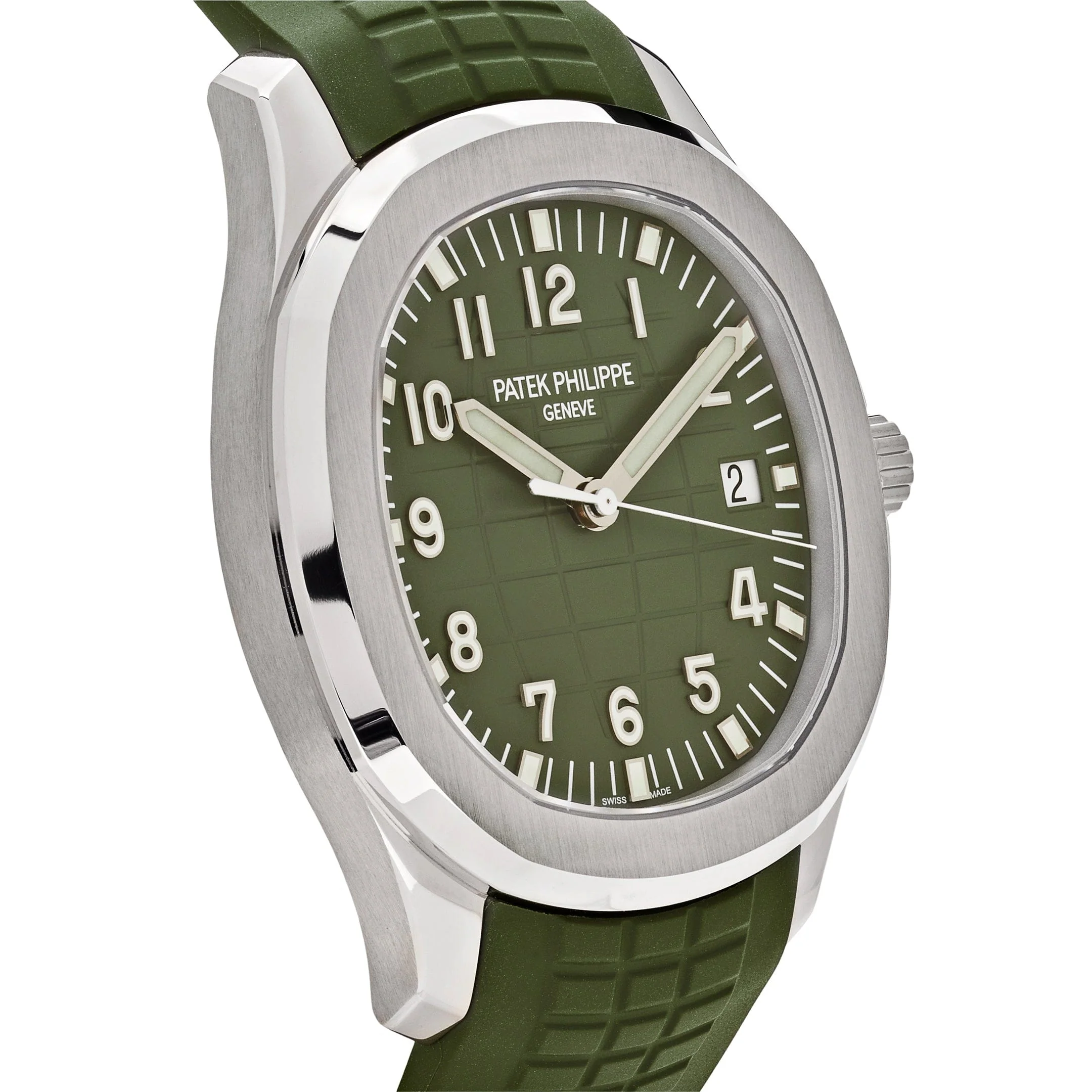 Aquanaut 'Jumbo' White Gold Khaki Green 3 Aquanaut 'Jumbo' White Gold Khaki Green - Image 3