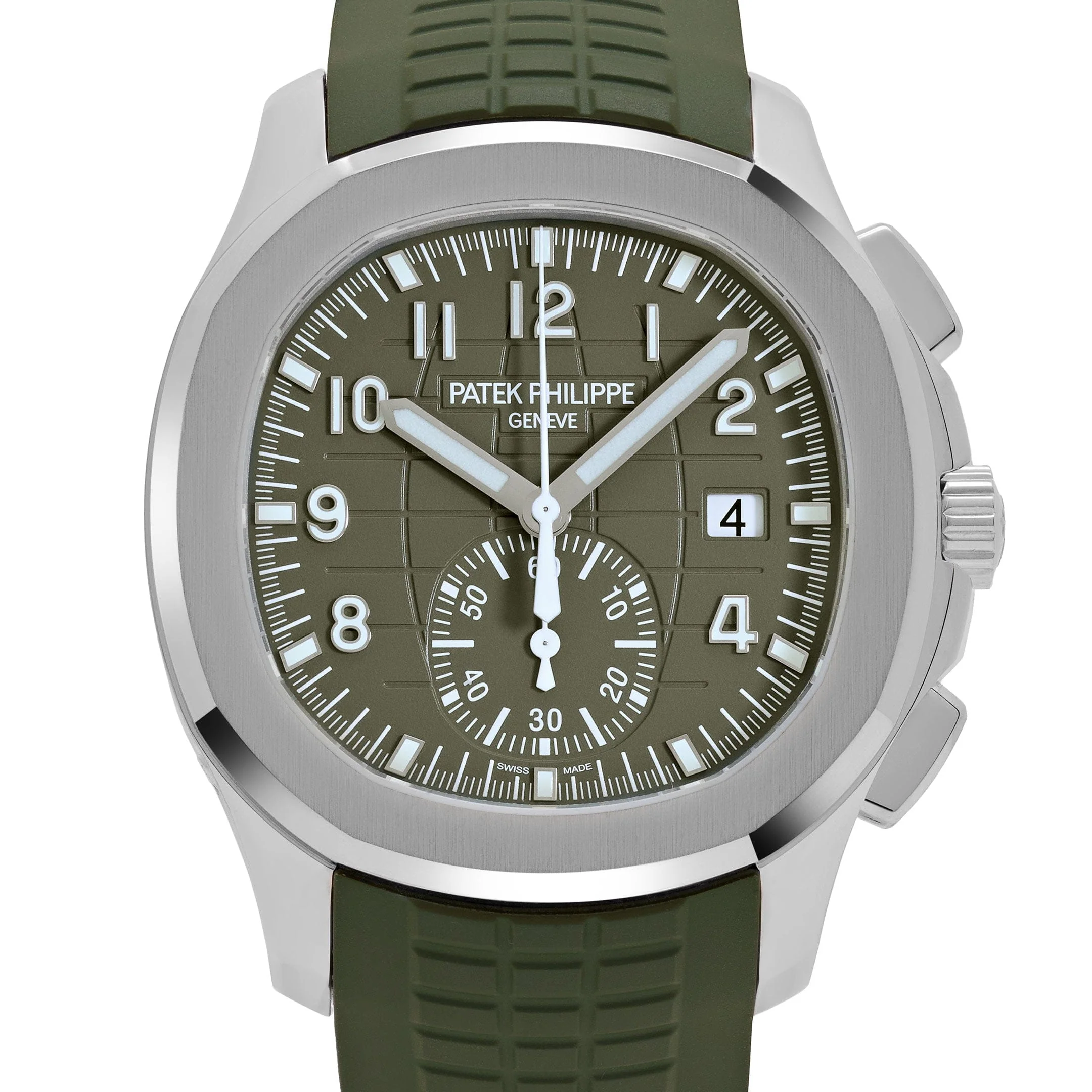 Aquanaut Chronograph White Gold Khaki Green Dial 2 Aquanaut Chronograph White Gold Khaki Green Dial - Image 2