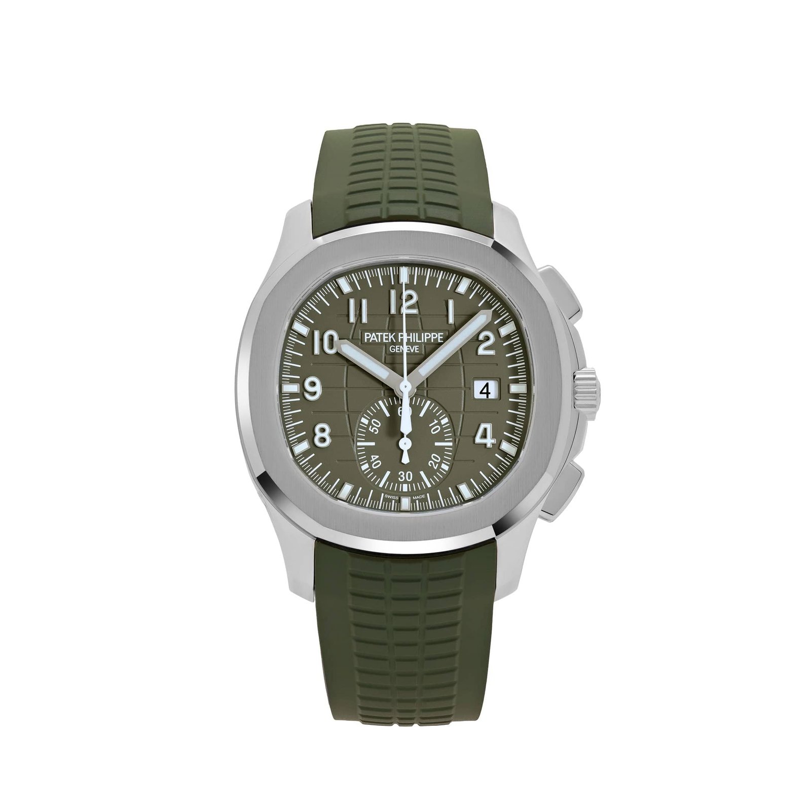 Aquanaut Chronograph White Gold Khaki Green Dial (2023)