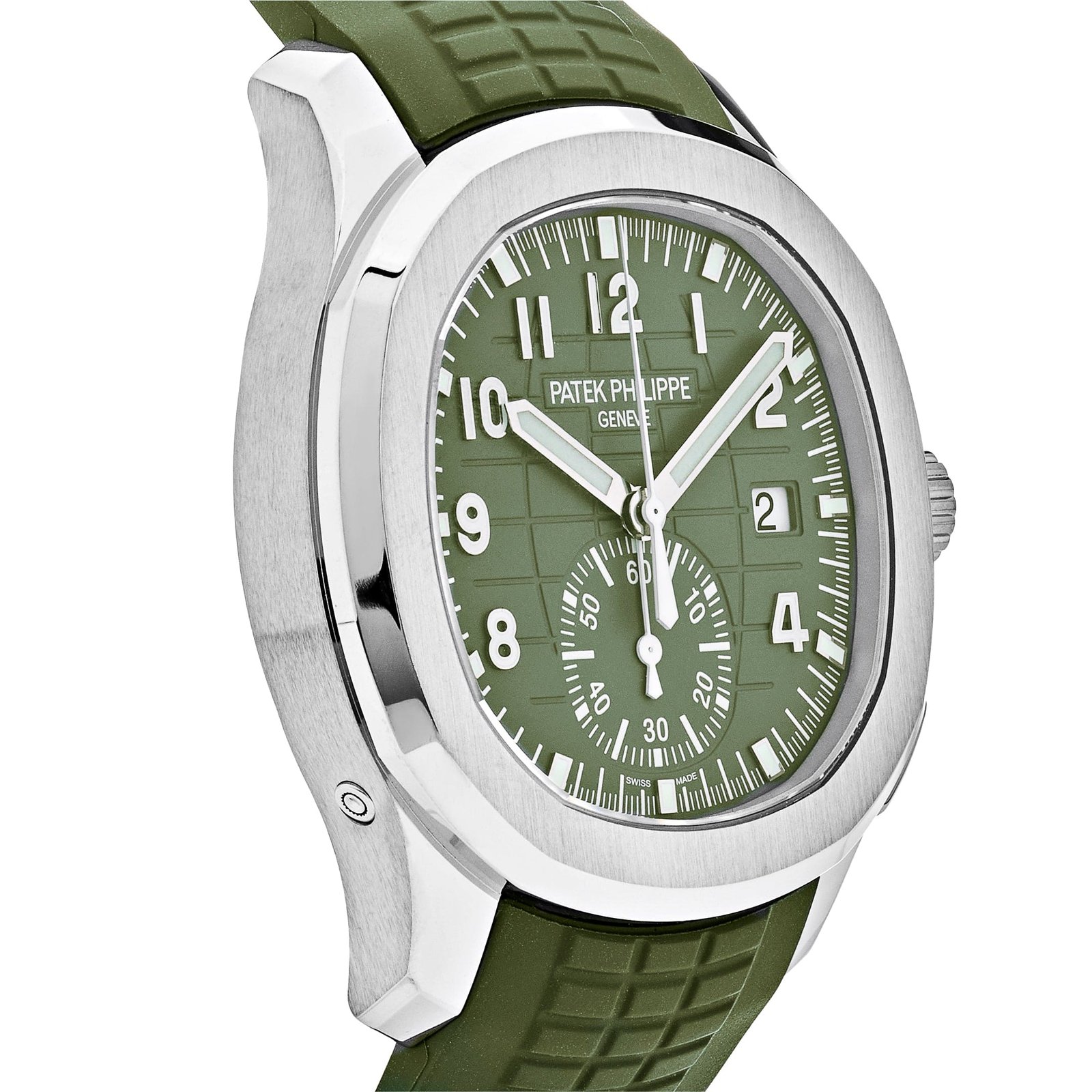 Aquanaut Chronograph White Gold Khaki Green Dial 5 Aquanaut Chronograph White Gold Khaki Green Dial - Image 5